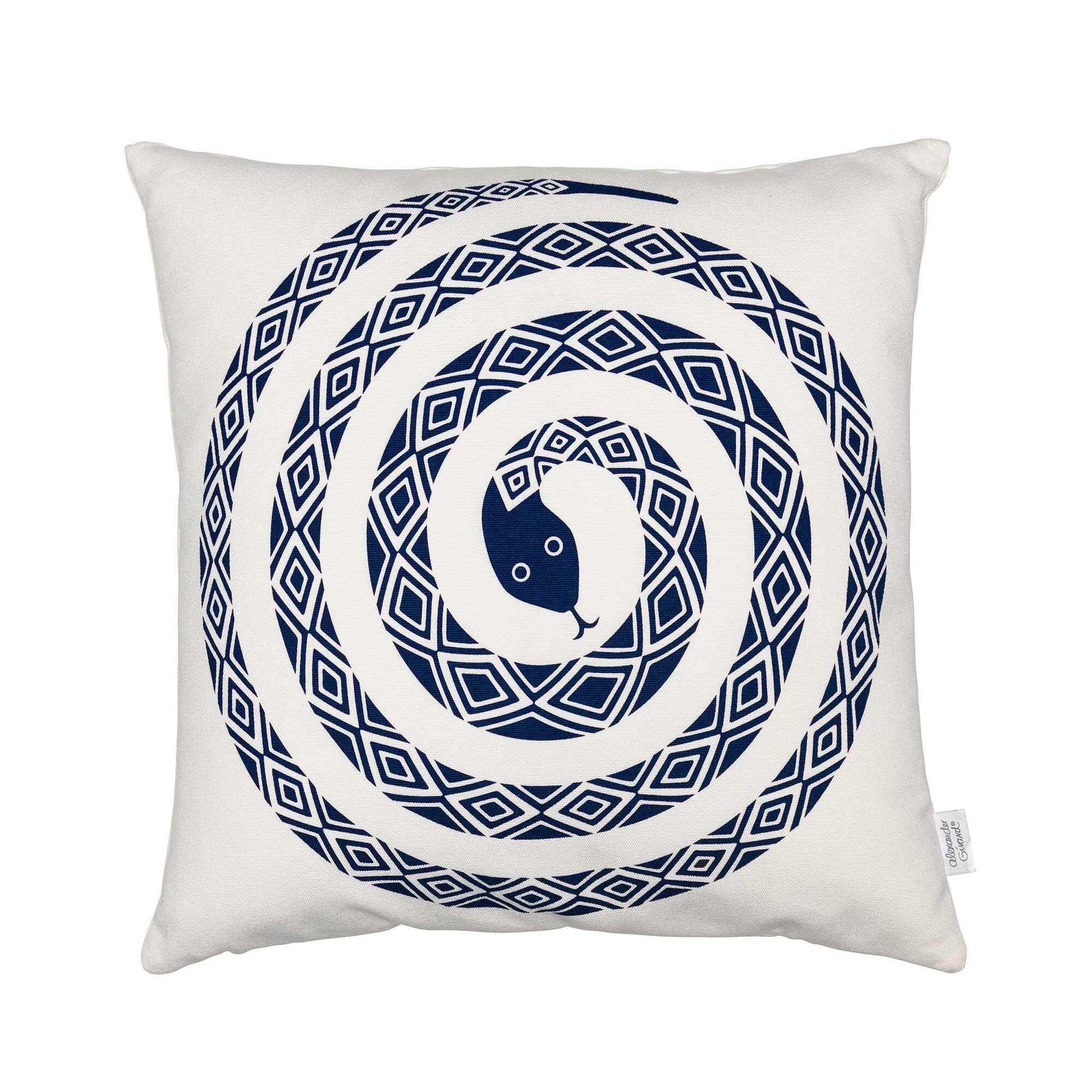 Graphic Print Pillow Snake