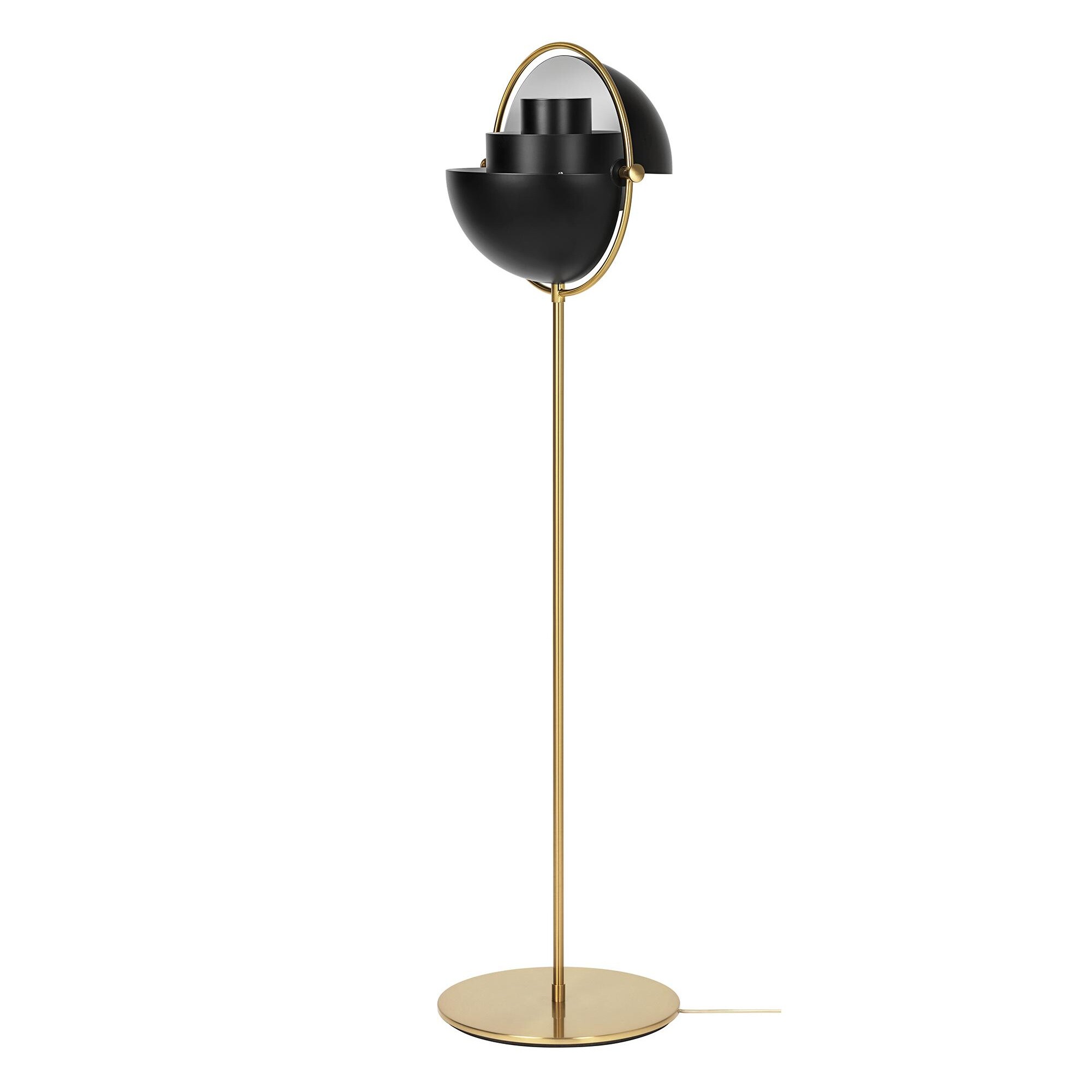 Multi-Lite Floor Lamp Frame Shiny Brass
