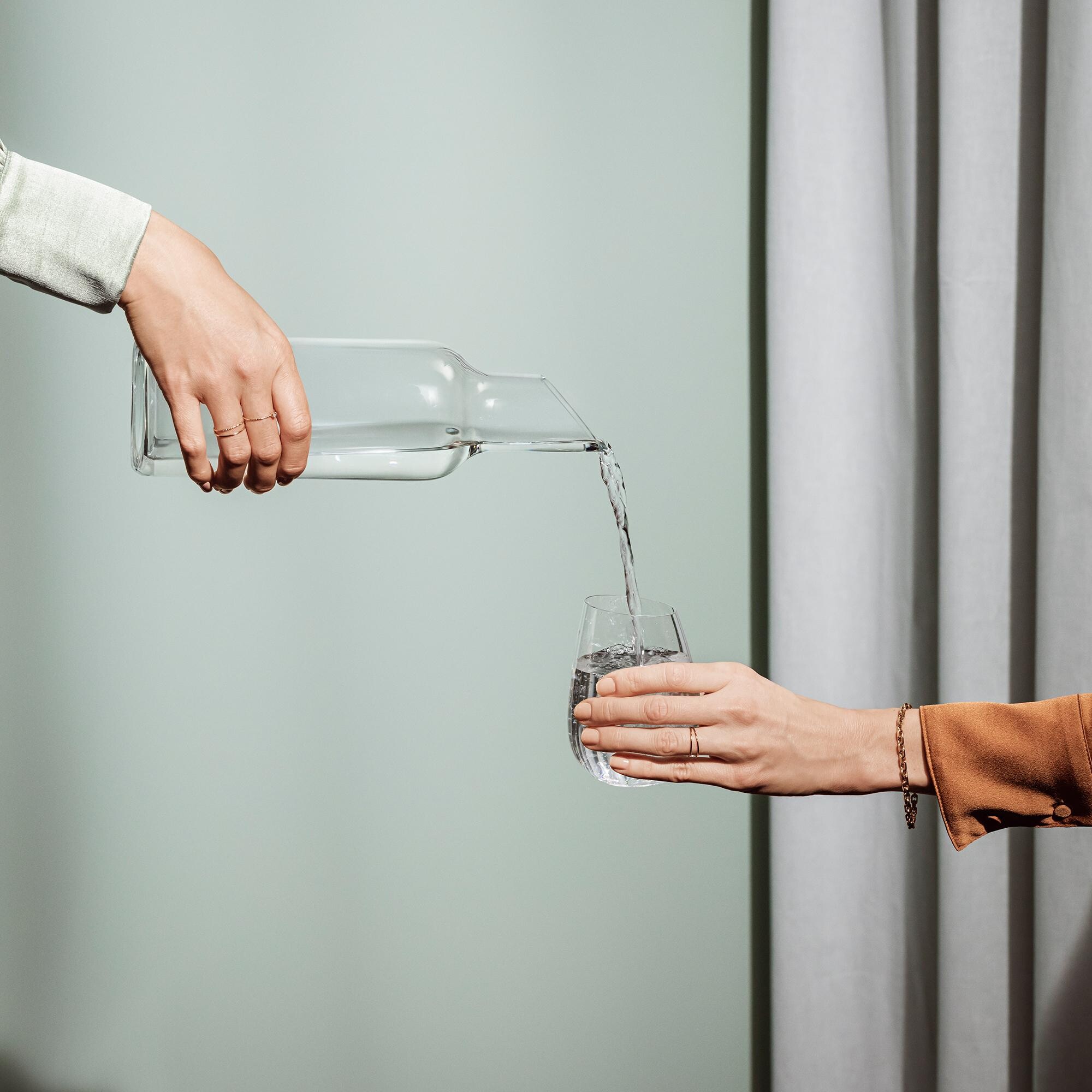 Glass Carafe with Wooden Stopper