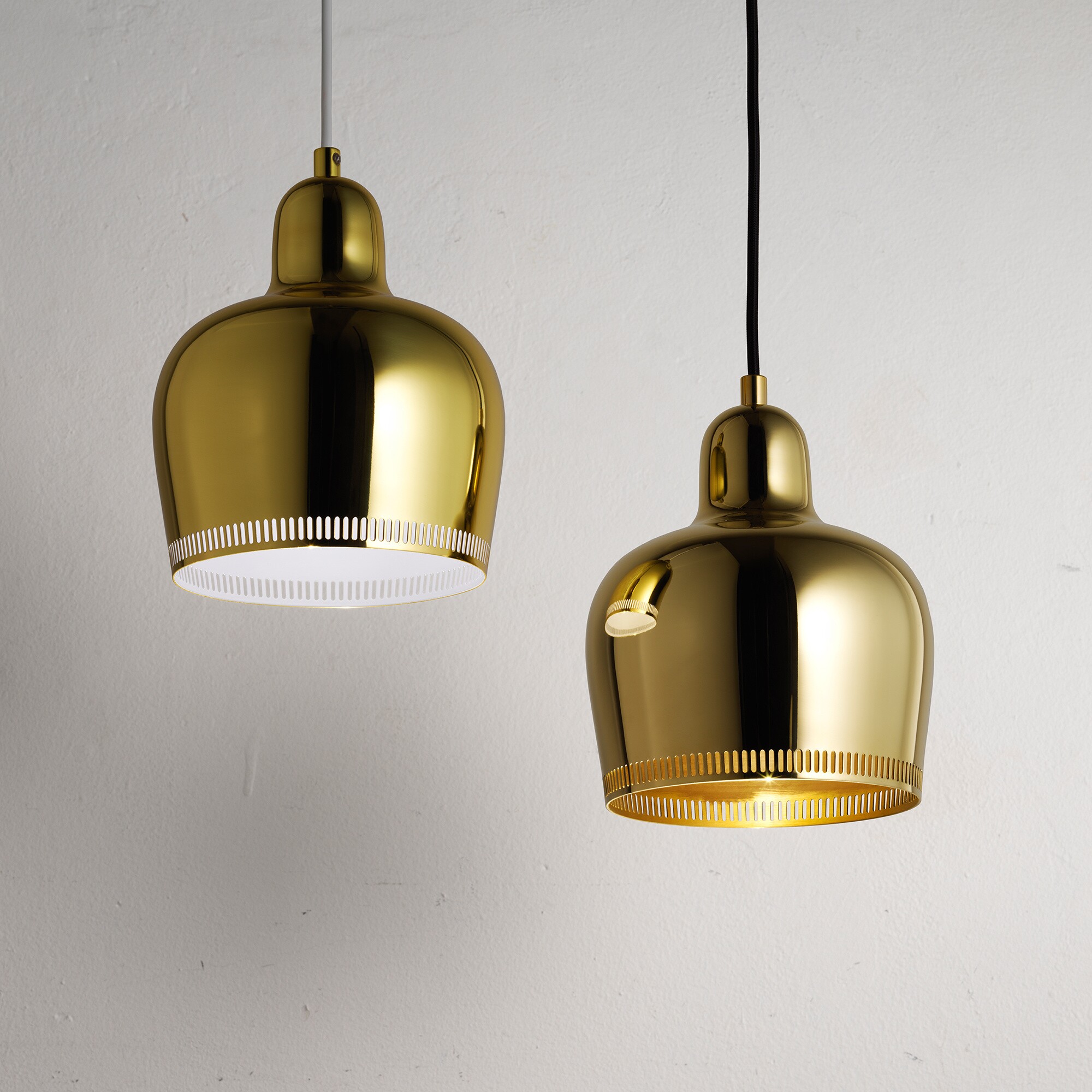 A330S Golden Bell Suspension Lamp Brass