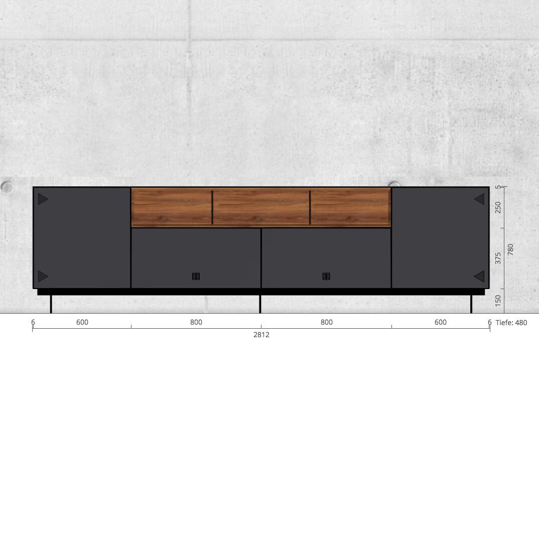 Nex Sideboard 281.2x48x78cm