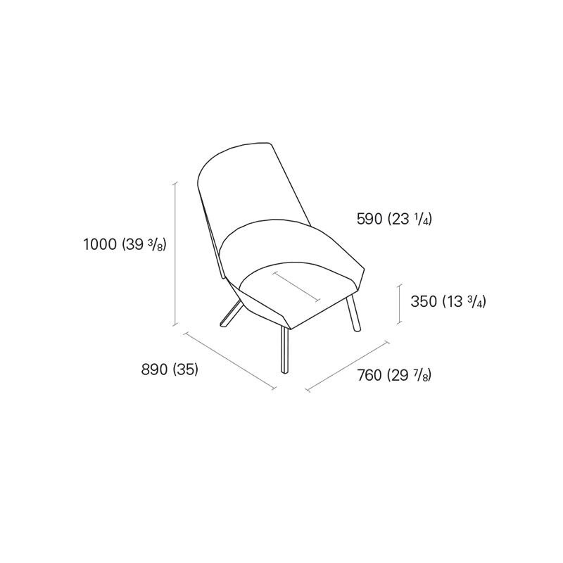 e15 EC03  Eugene Lounge Chair