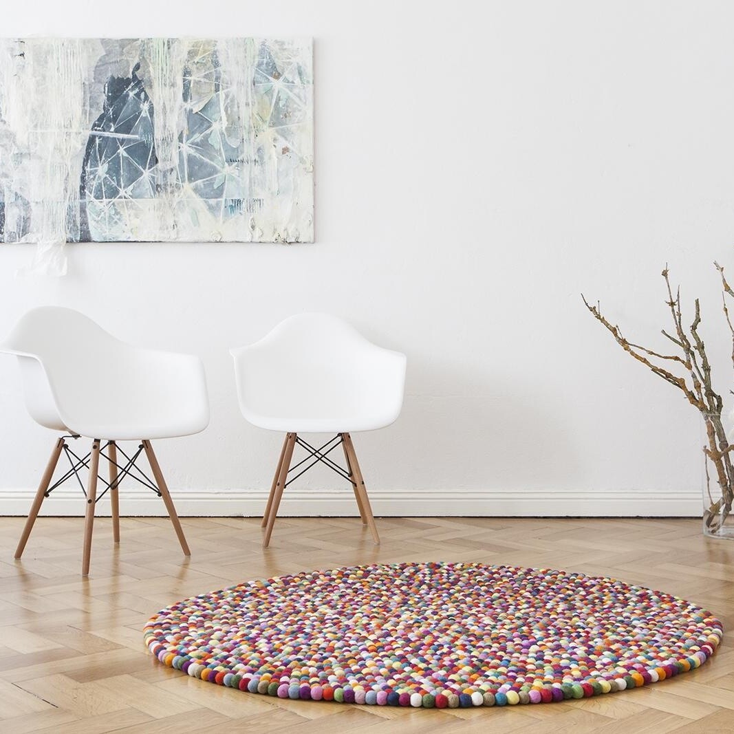 Lotte Felt Ball Rug