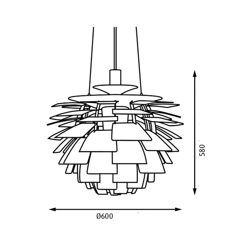 PH Artichoke Suspension Lamp Ø60cm