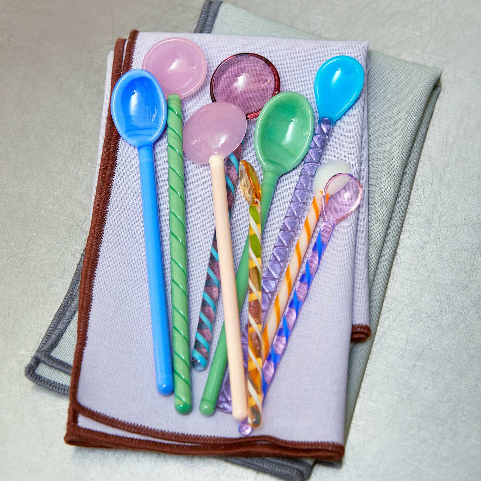 Glass Spoon Set of 2