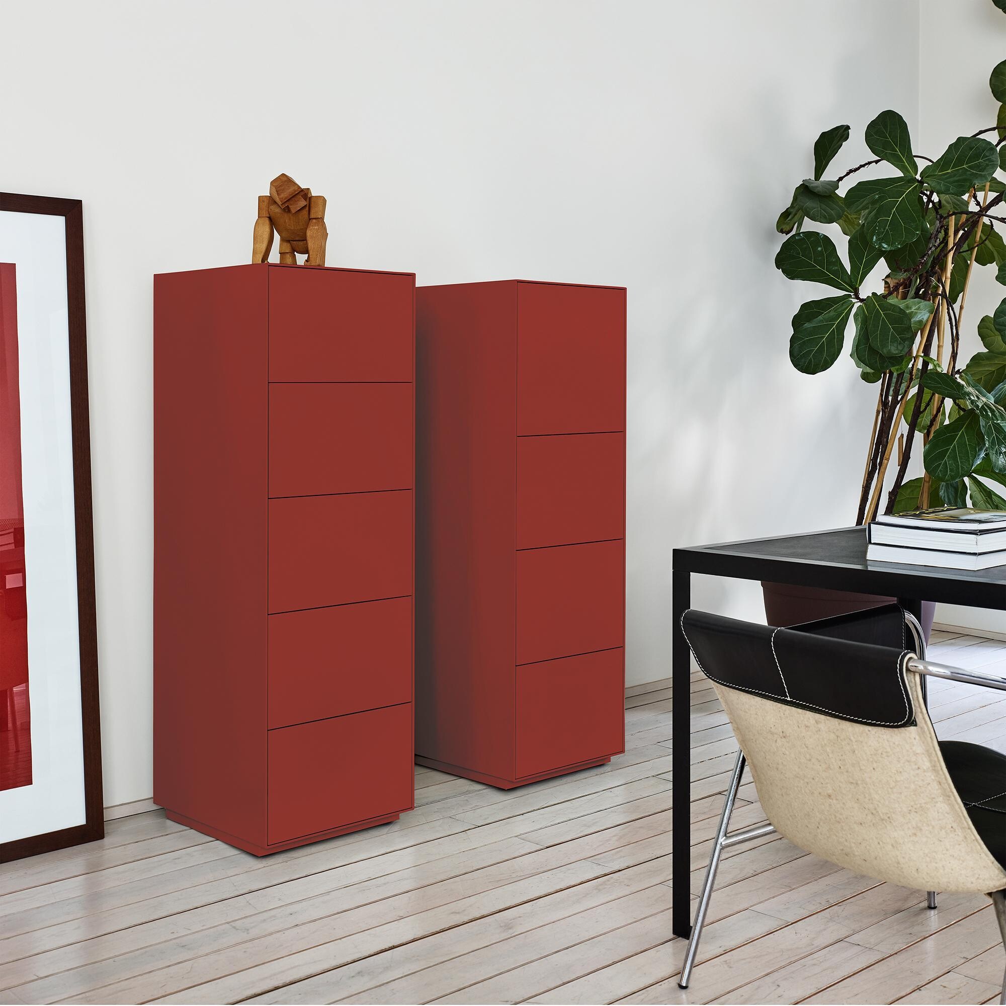 Nex Box Highboard With 5 Drawers H 125cm