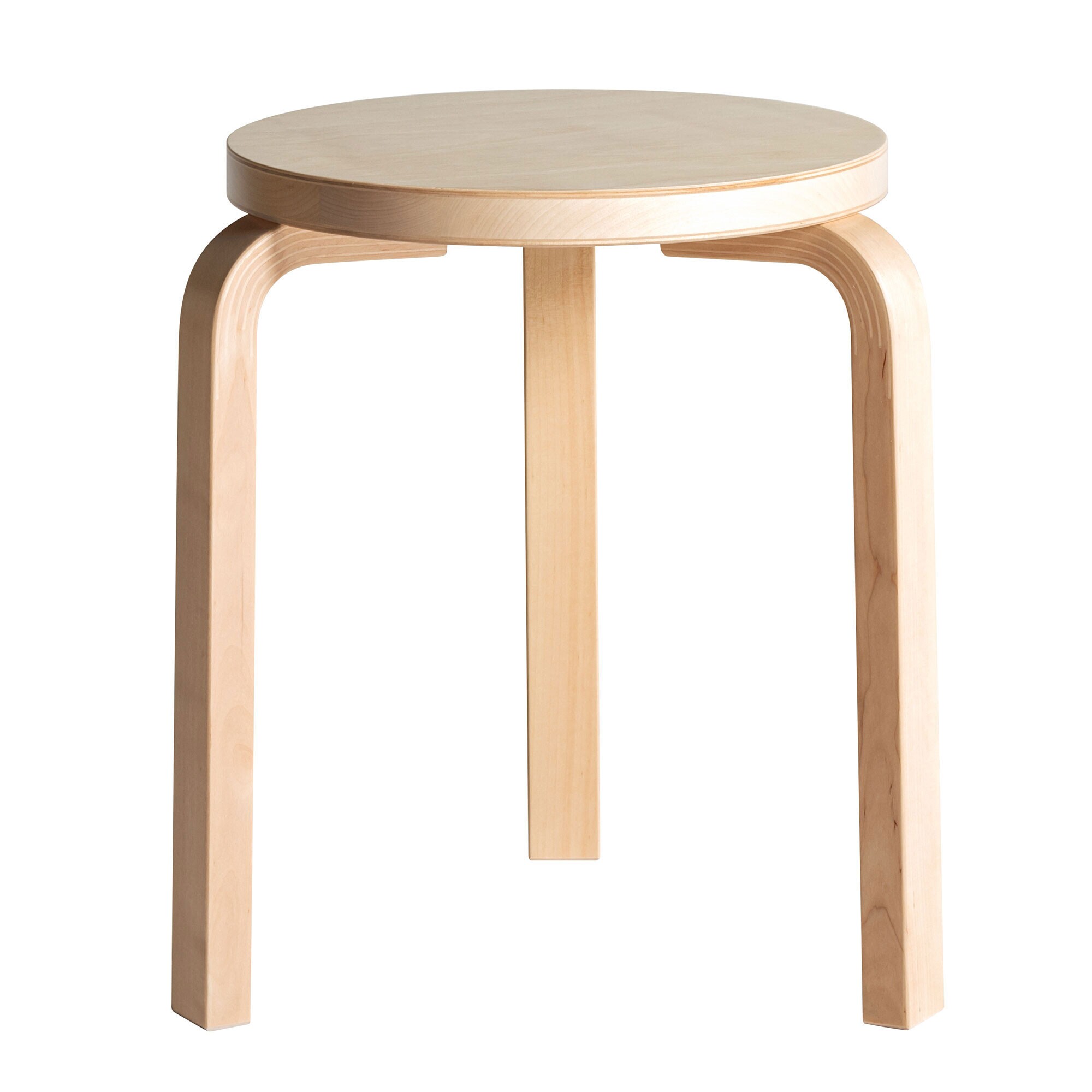 60 Stool Clear Lacquered Base