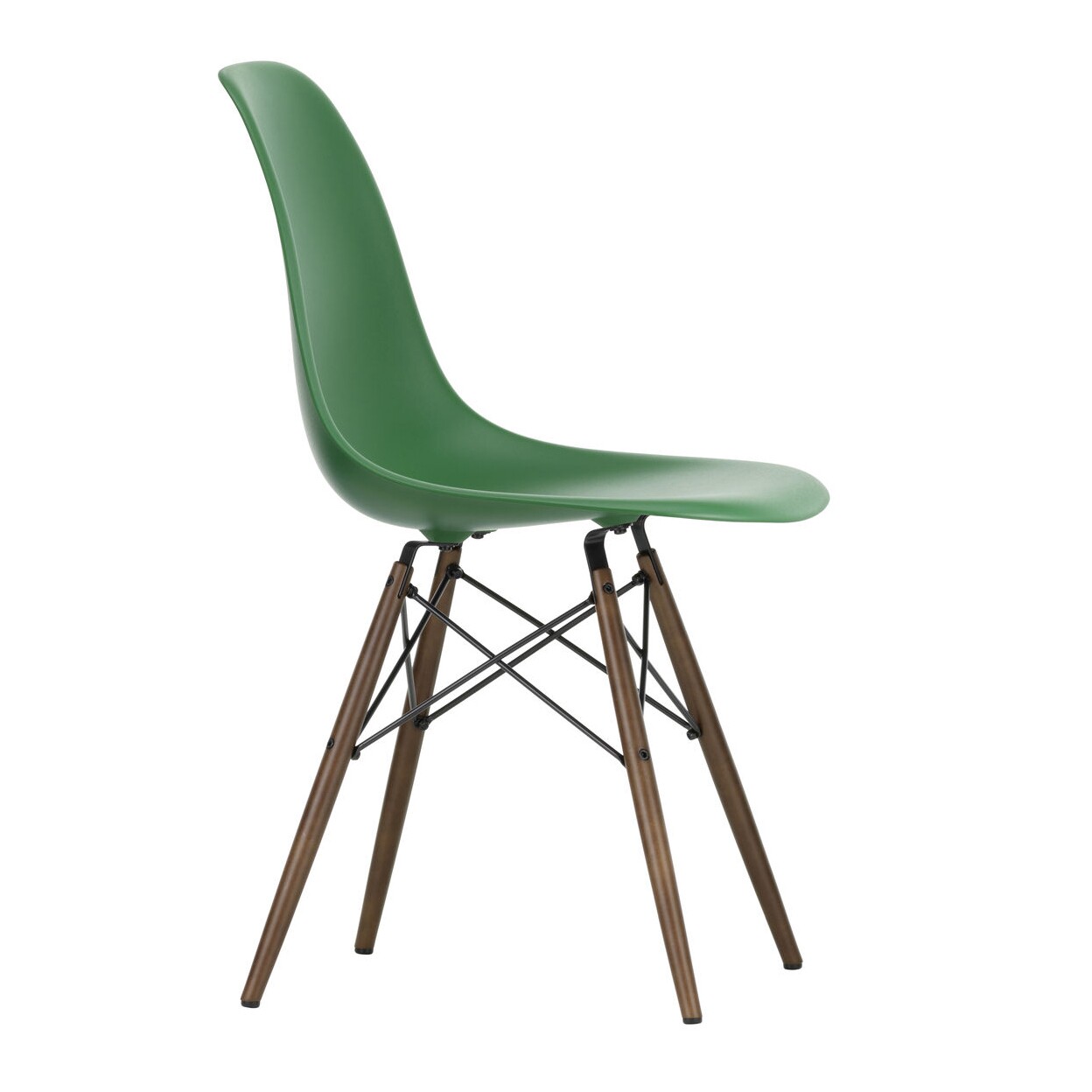 Eames Plastic Side Chair DSW RE Dark Maple Base