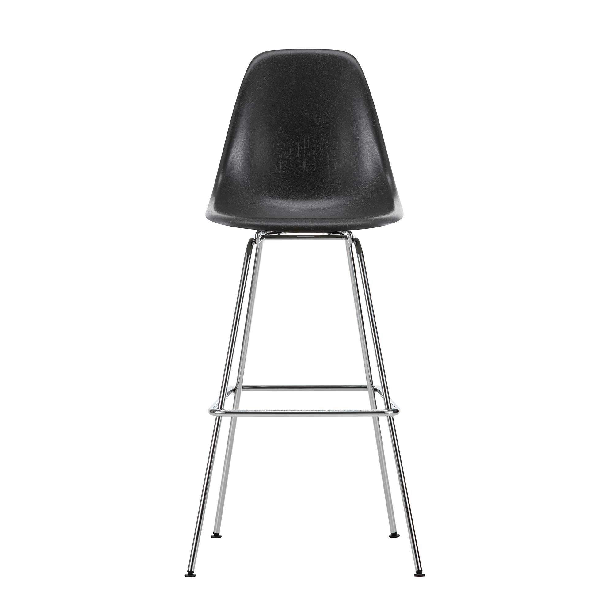 Eames Fiberglass Bar Chair High Chromed