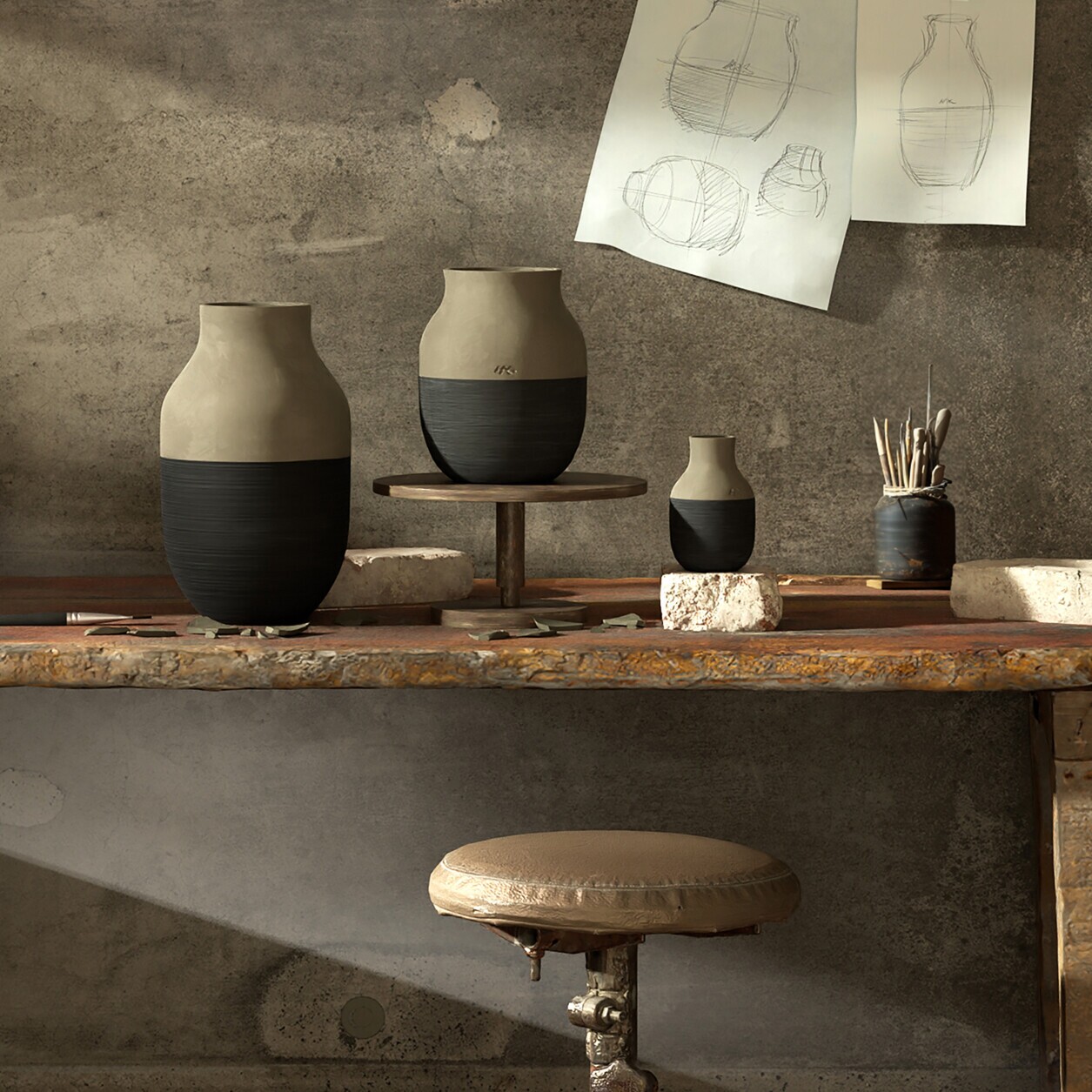 Omaggio Circulare Vase H 12.5cm