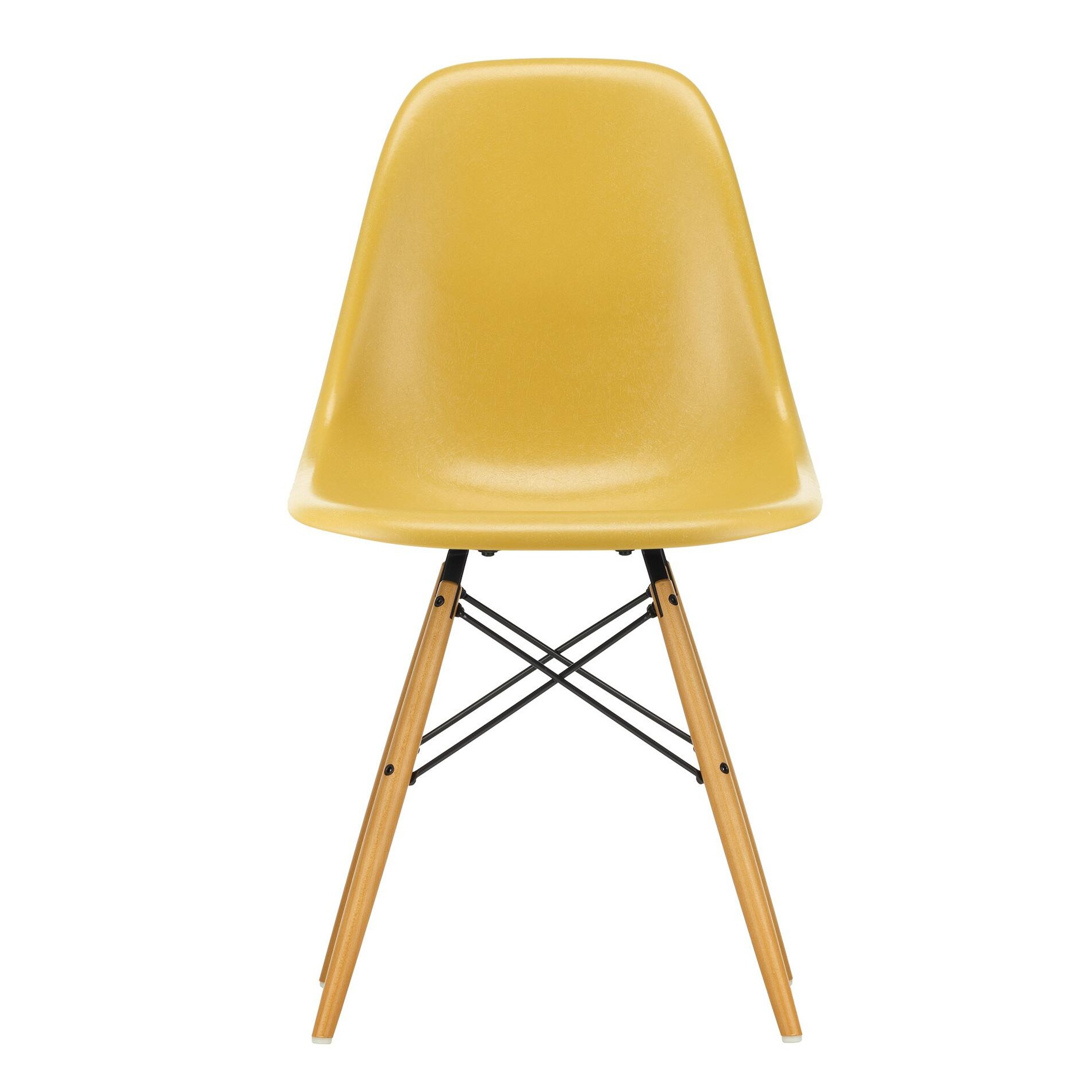 Eames Fiberglass Side Chair DSW Golden Maple