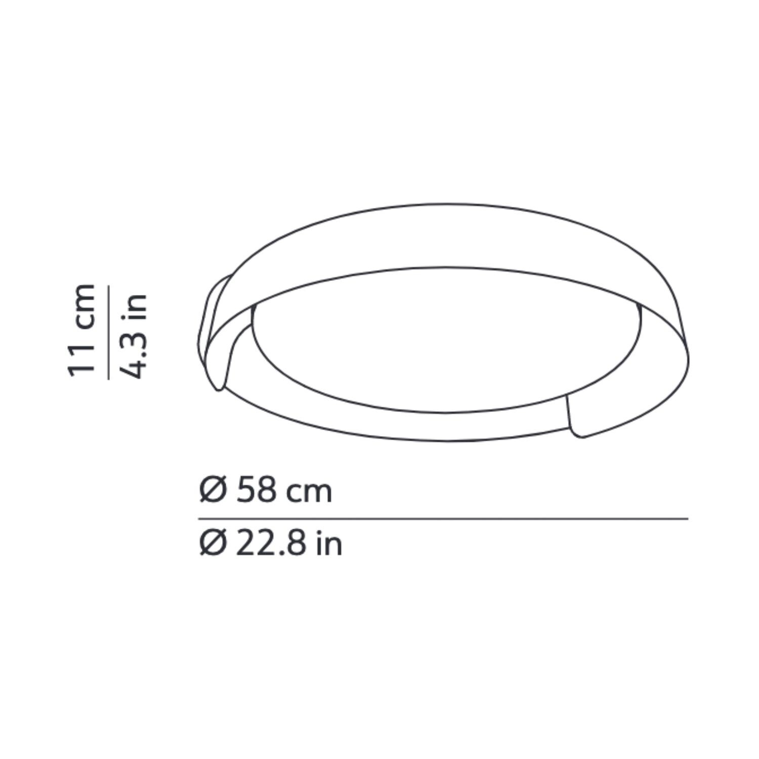 Dala LED Ceiling Lamp Copper