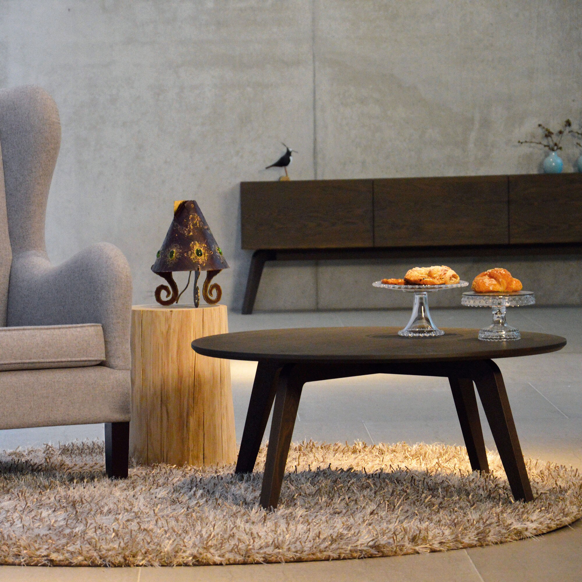 Dweller Solid Wood Side Table Ø90cm