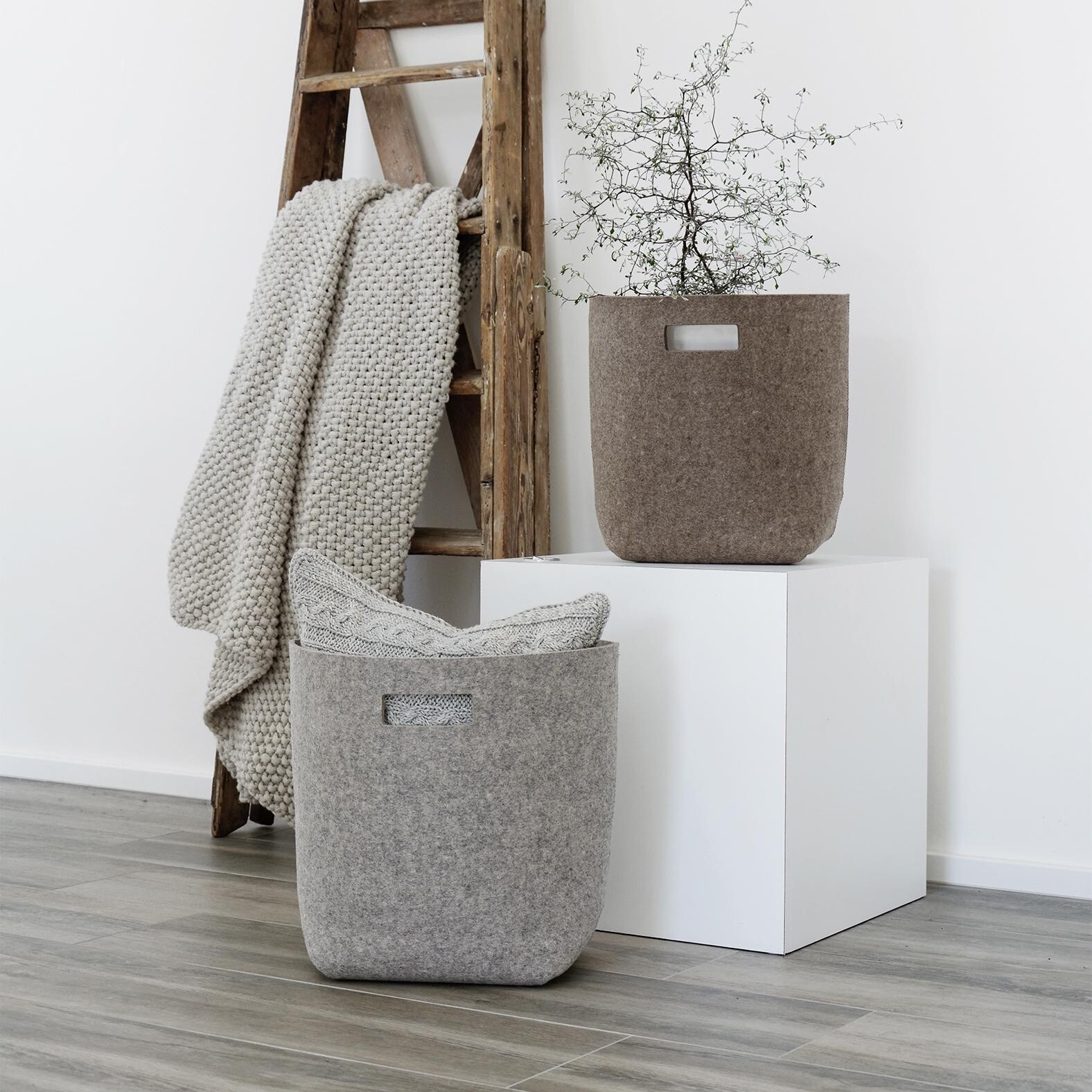 HEY-SIGN Felt Wastebasket