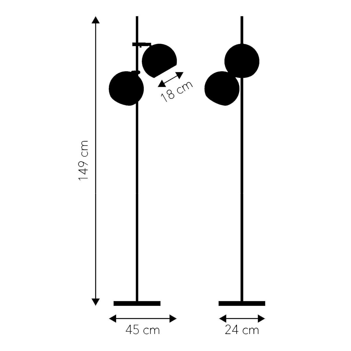 Ball Double Floor Lamp
