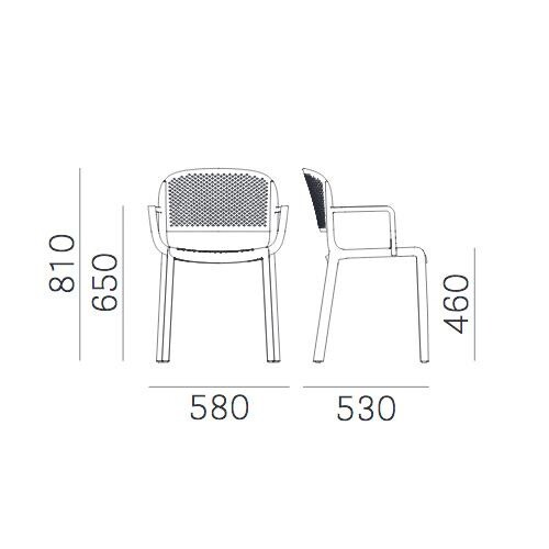 Dome 266 Garden Armchair