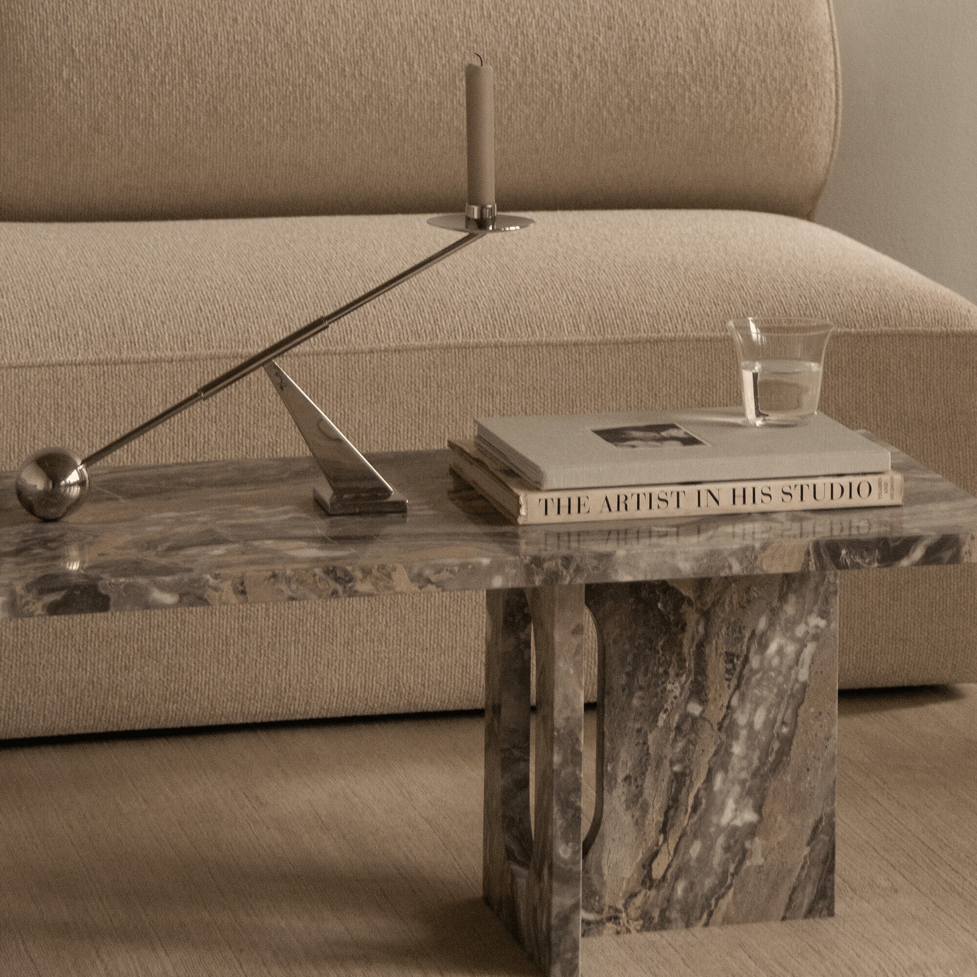 Androgyne Coffee Table Frame Marble 120x45cm