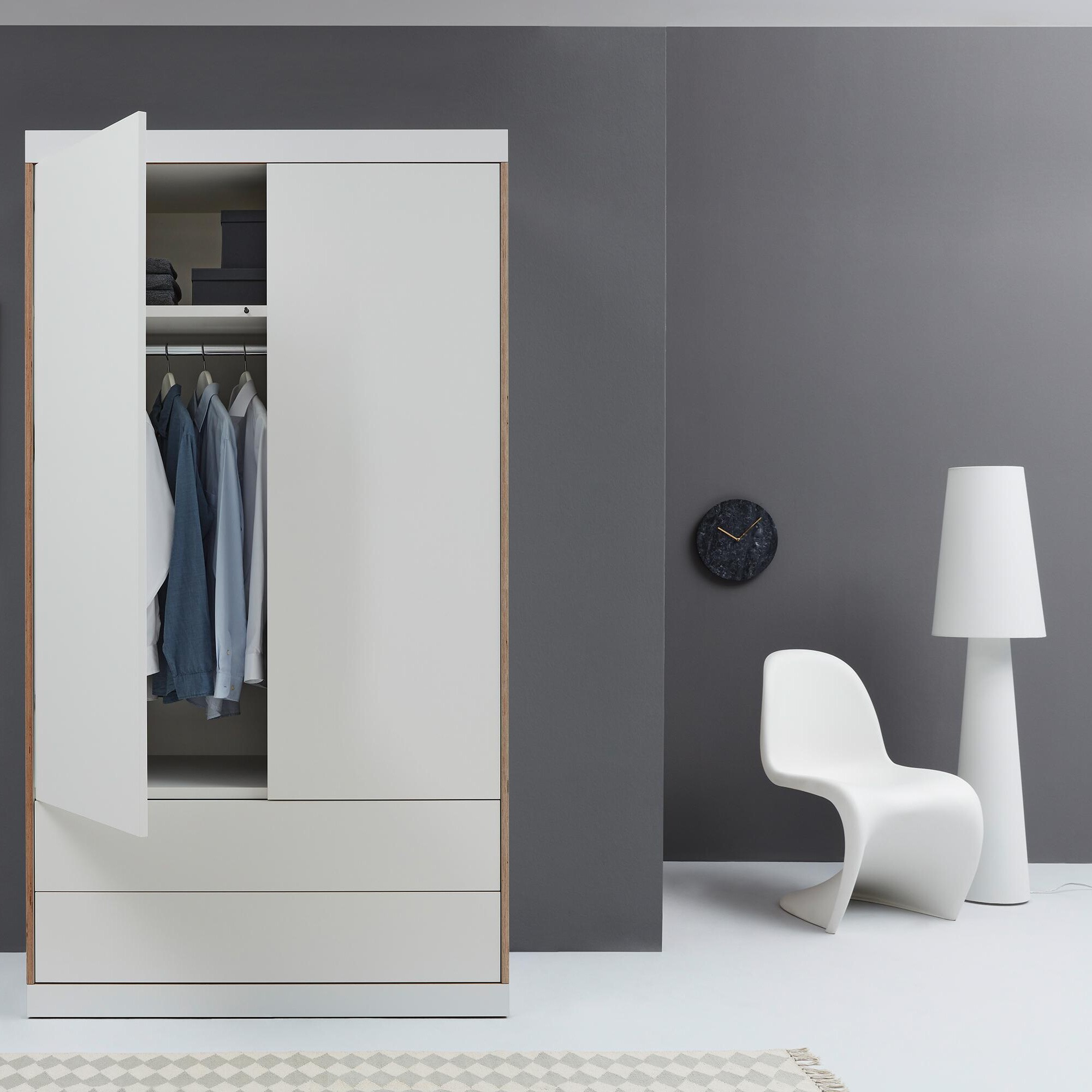 Flai Wardrobe with two Doors and Drawers