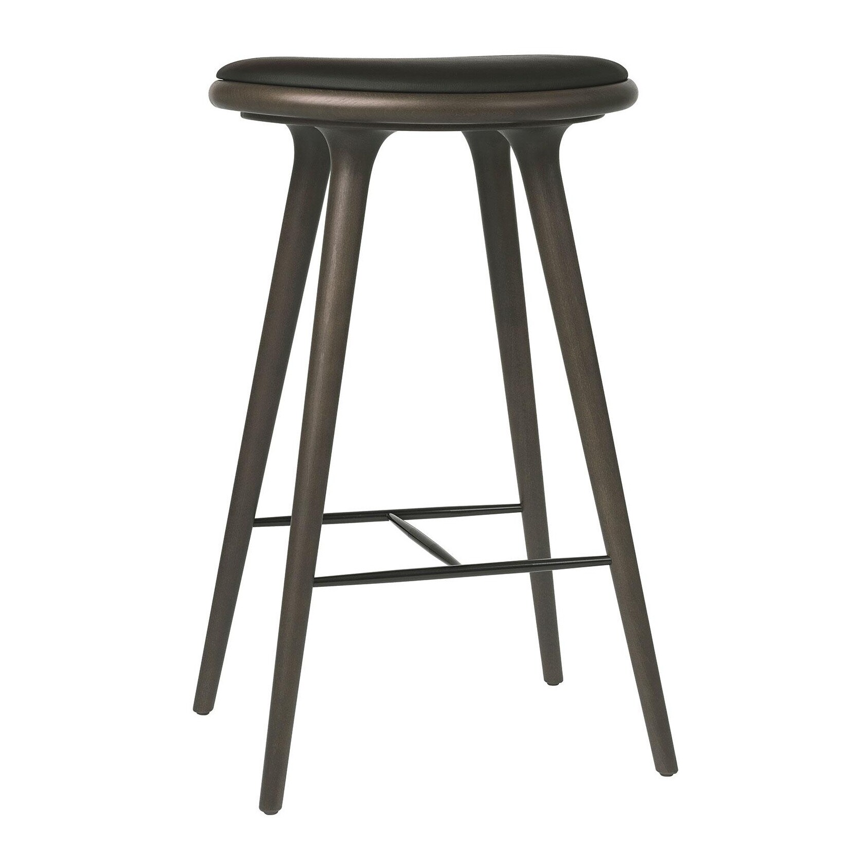 High Stool Beech Base H 74cm