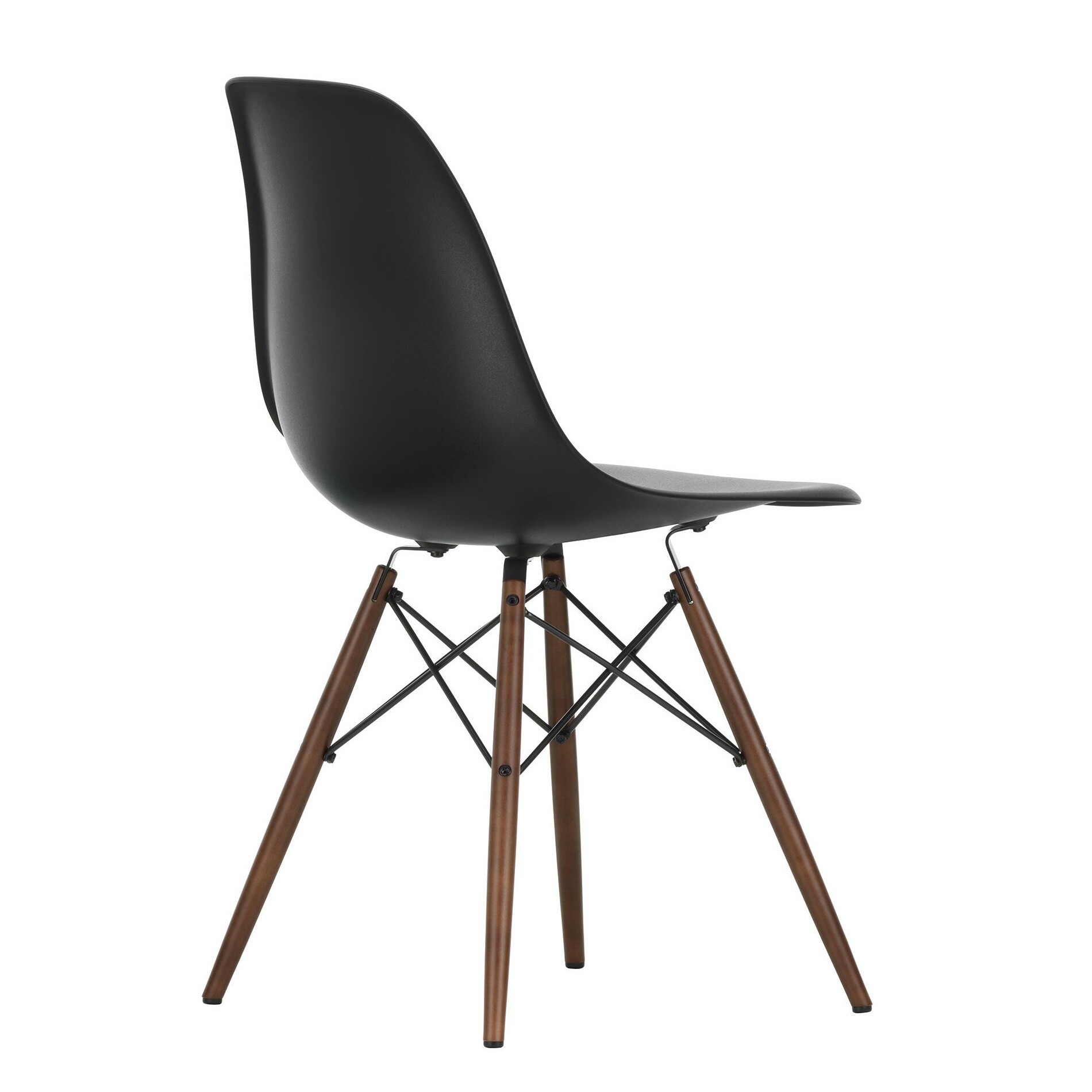 Eames Plastic Side Chair DSW RE Dark Maple Base