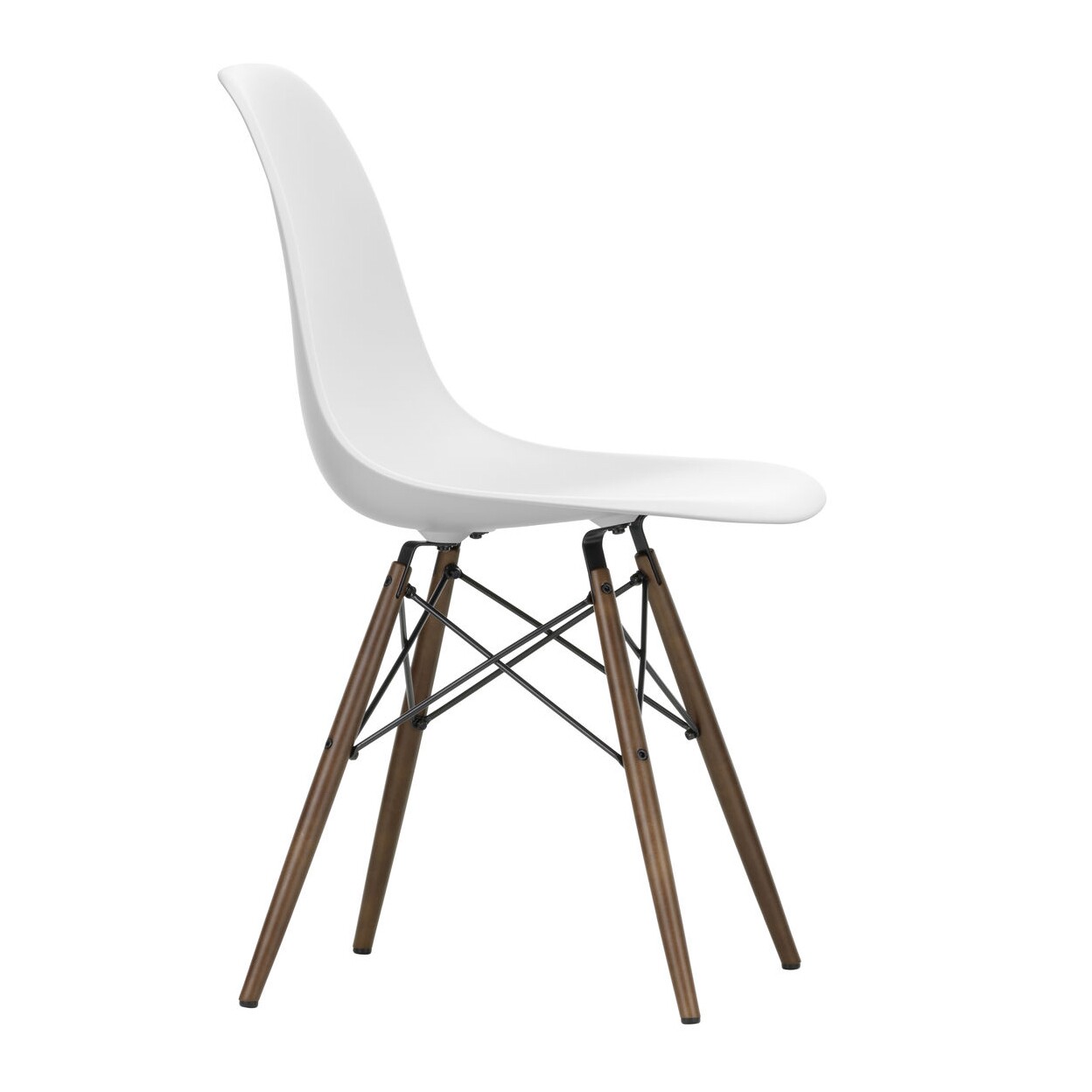 Eames Plastic Side Chair DSW RE Dark Maple Base