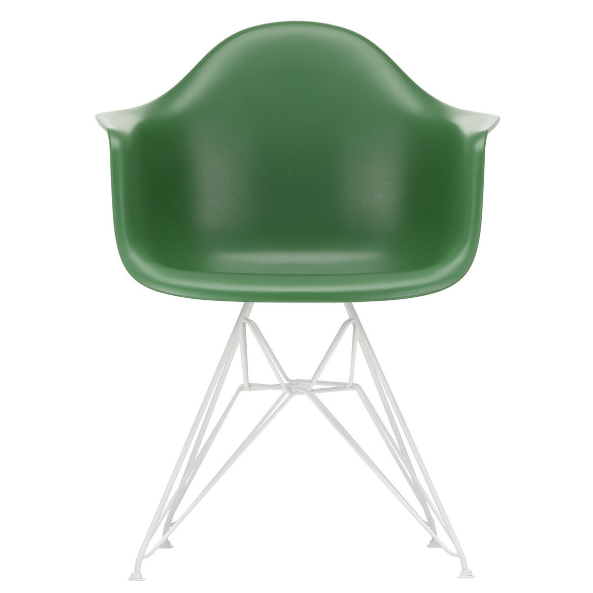 Eames Plastic Armchair DAR RE White Base