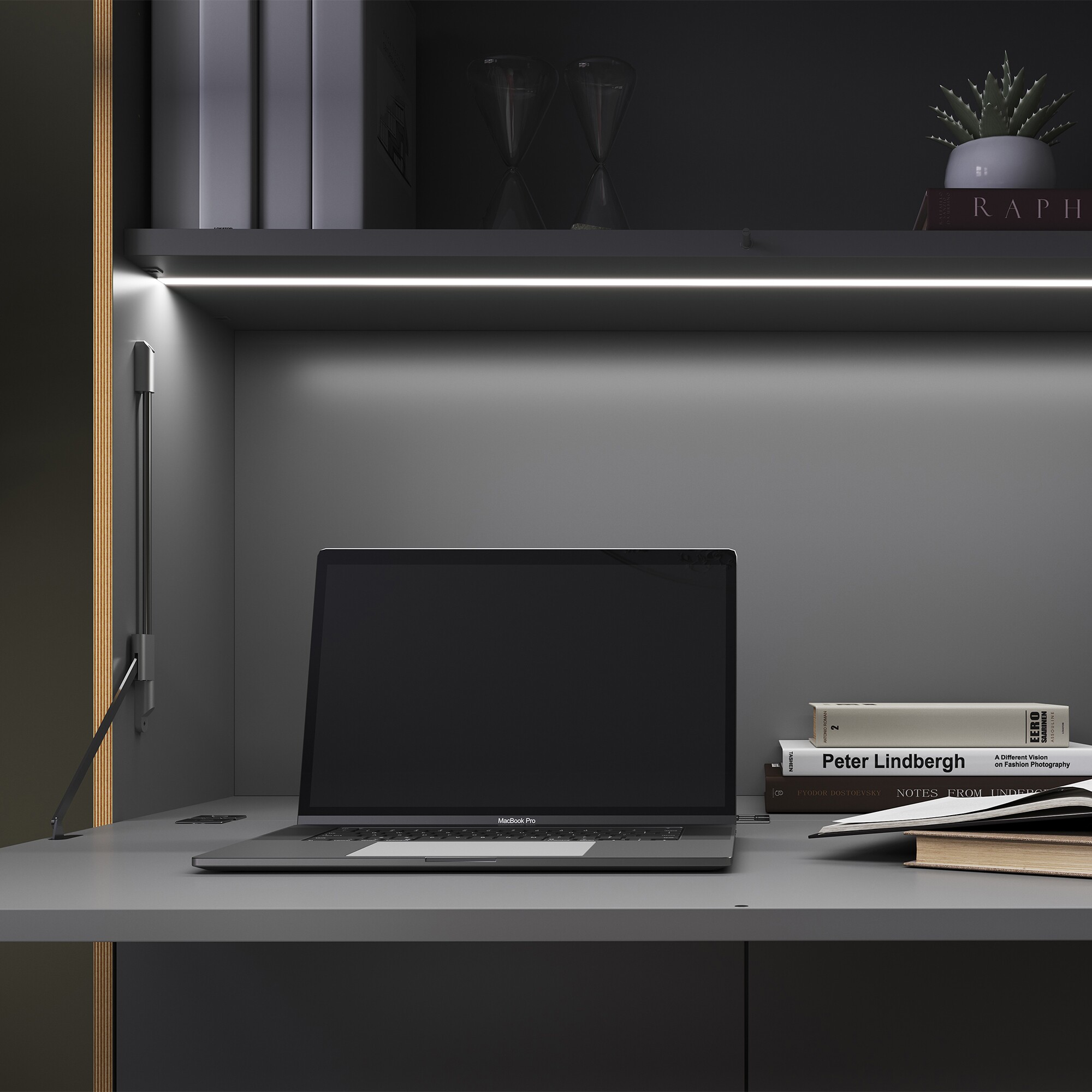 Flai Home-Office Secretar Magnetic 118x36x136.3cm