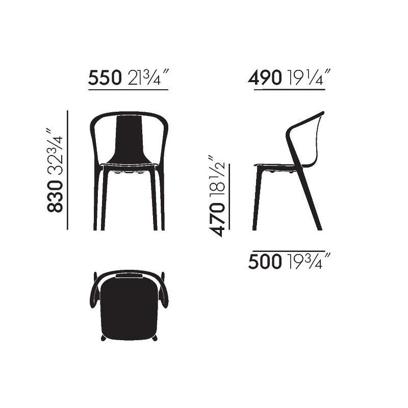 Belleville Outdoor Armchair Plastic