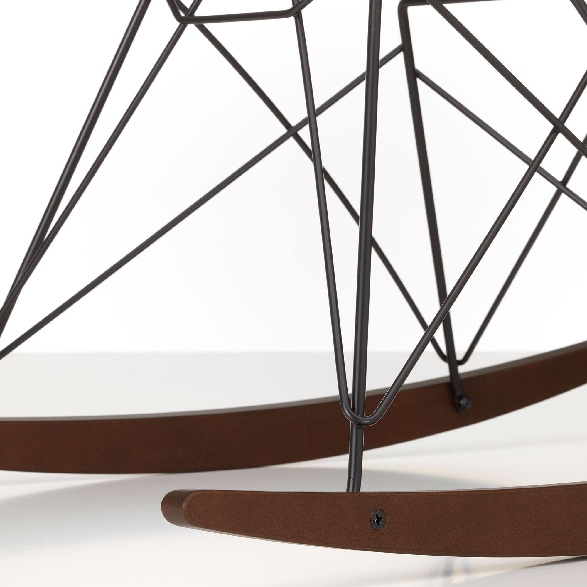 Eames Plastic Armchair RAR RE Rocking Chair Black