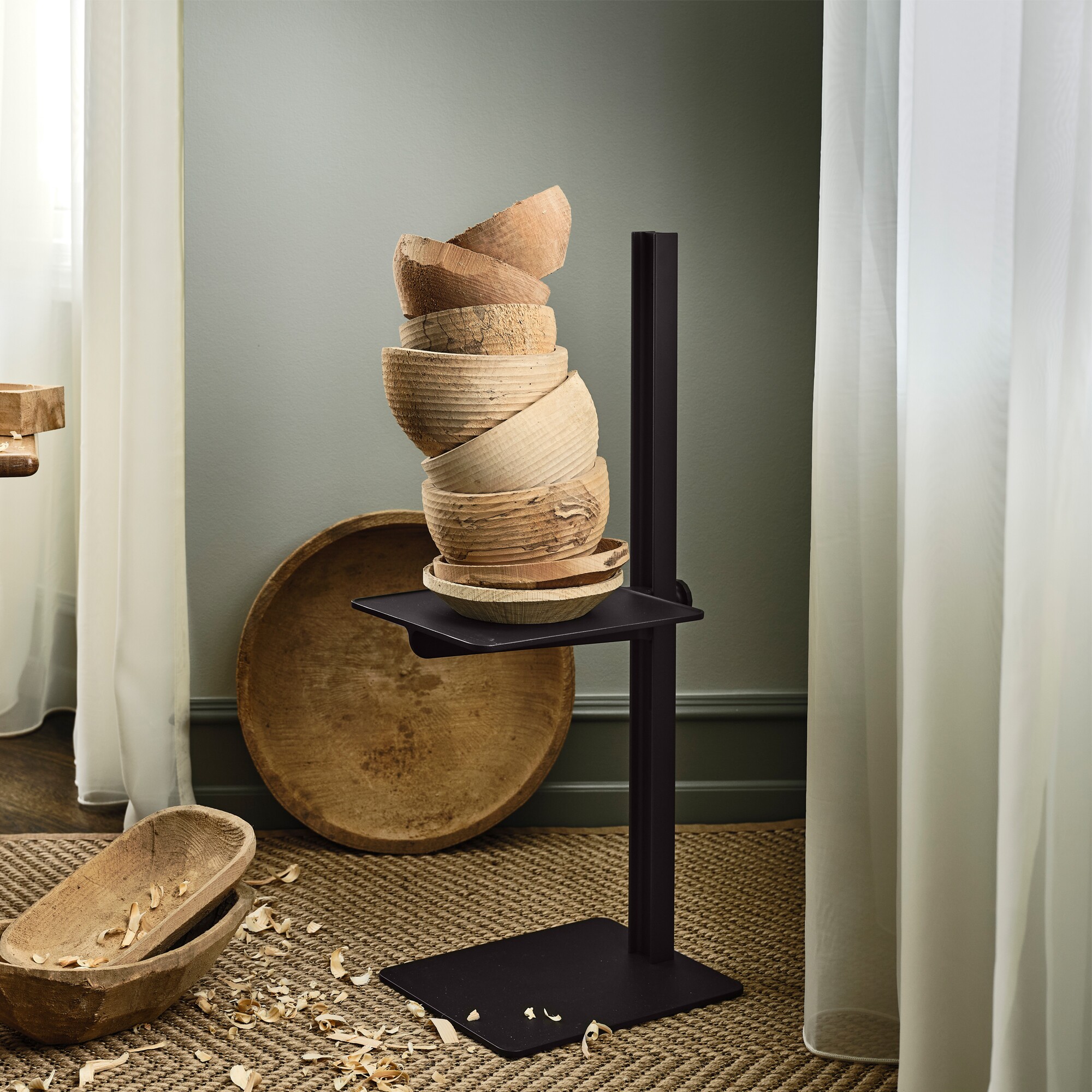 Museum Side Table Height Adjustable