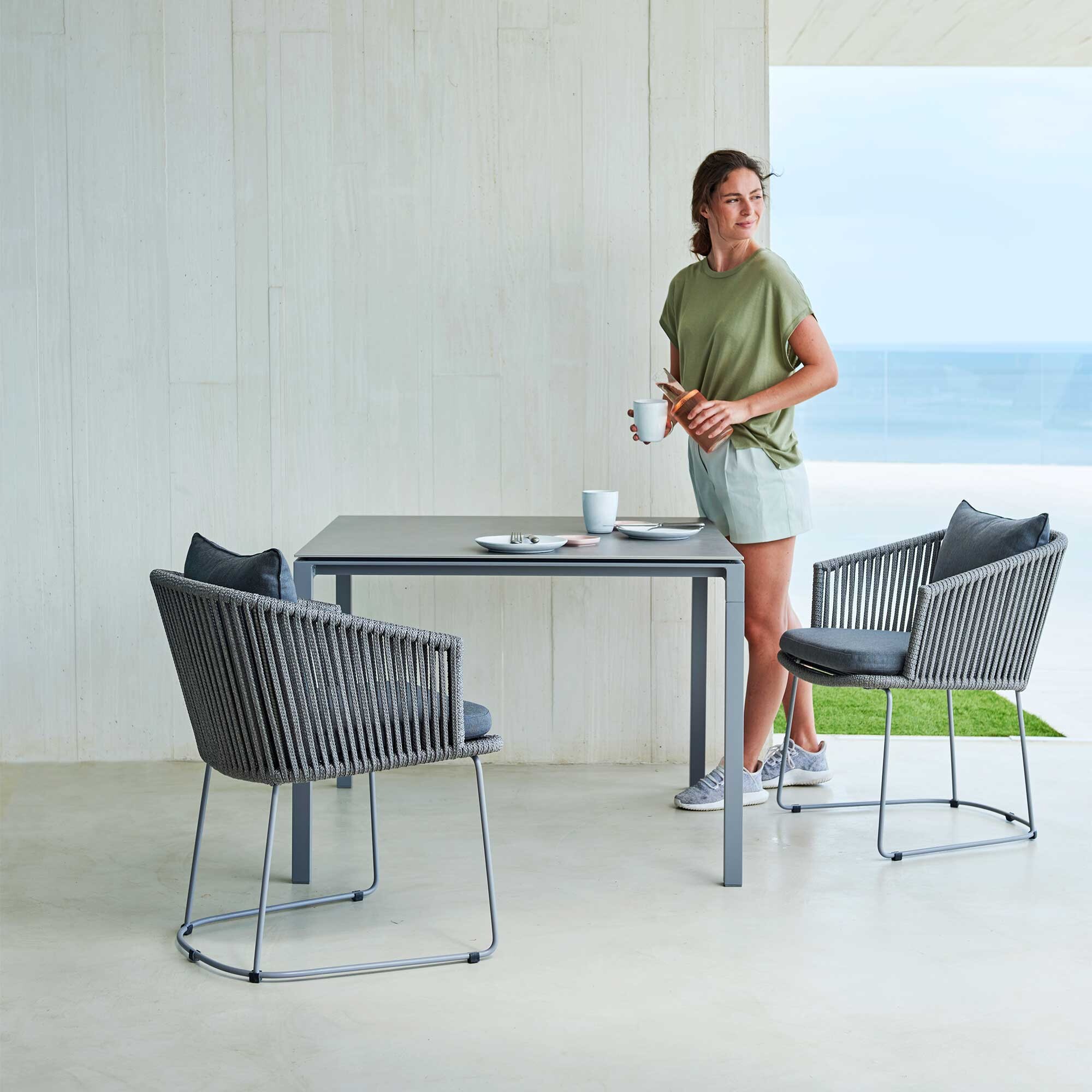 Moments Outdoor Armchair with Skids