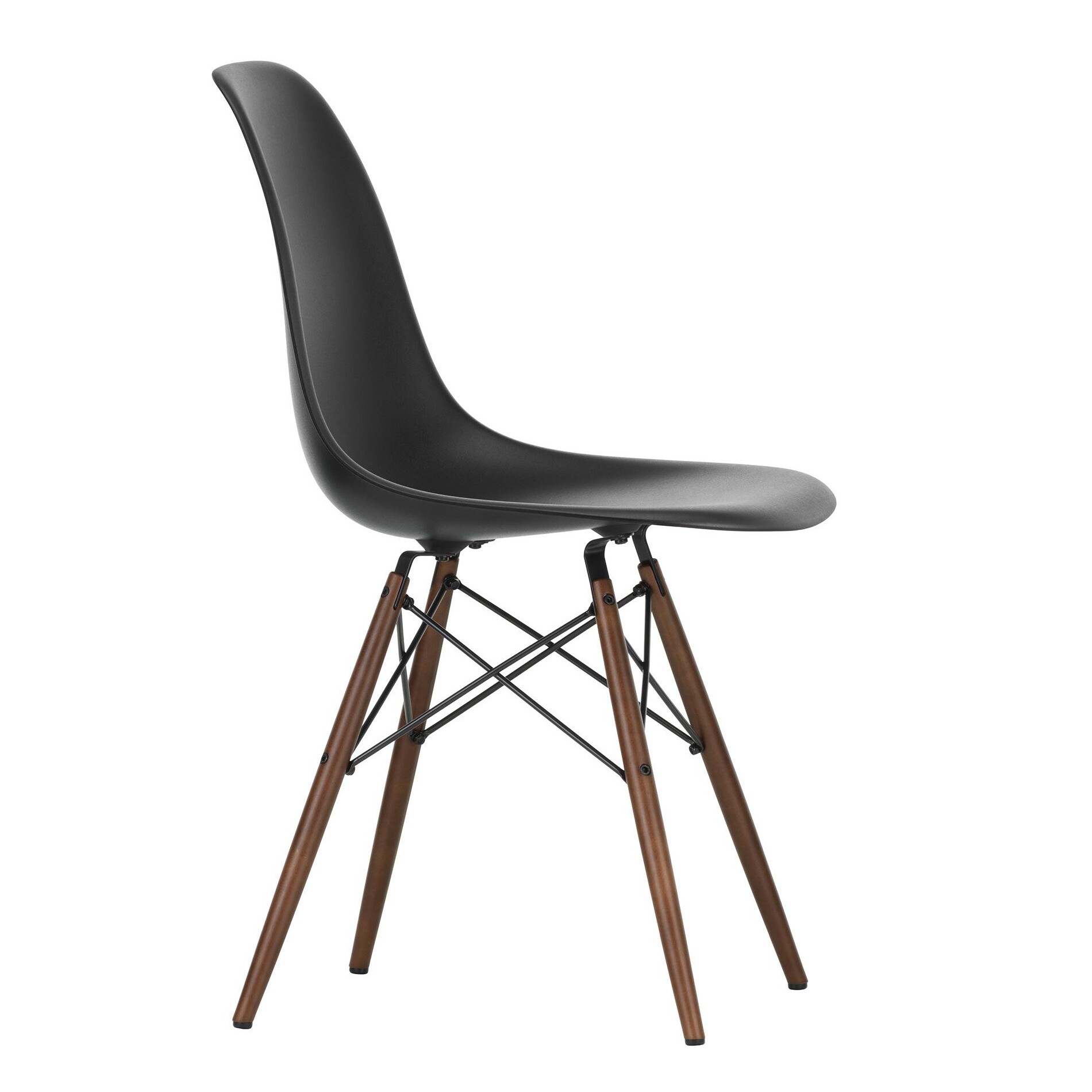 Eames Plastic Side Chair DSW RE Dark Maple Base