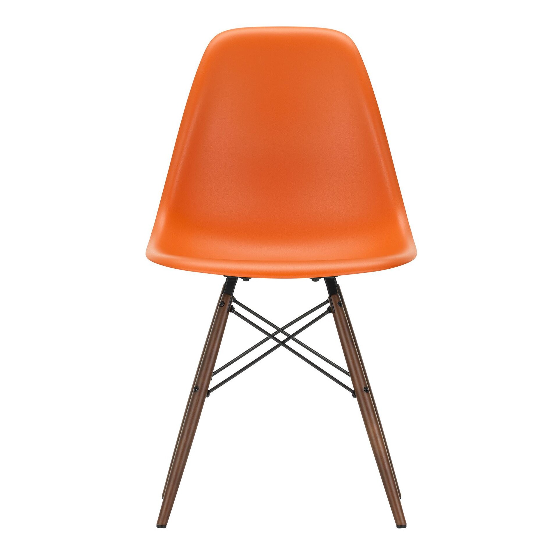 Eames Plastic Side Chair DSW RE Dark Maple Base