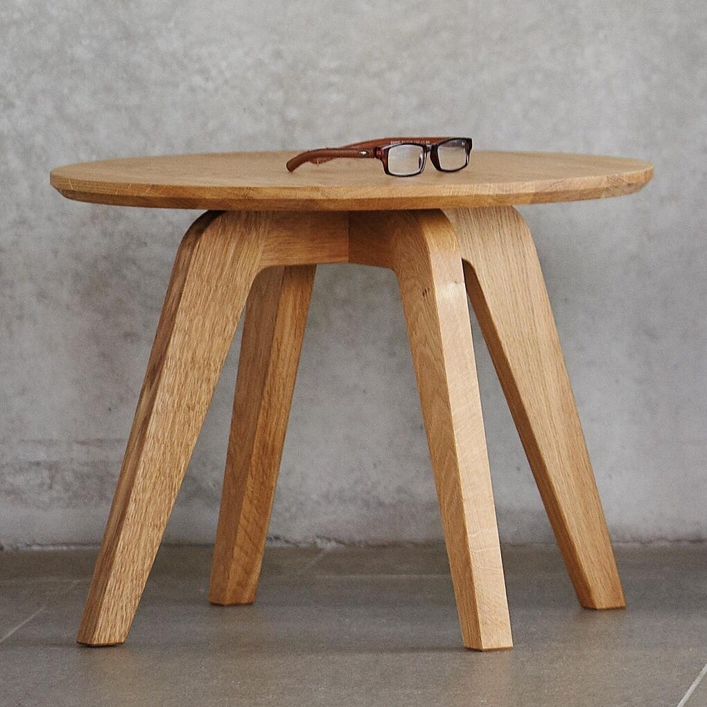 Dweller Solid Wood Side Table Ø50cm