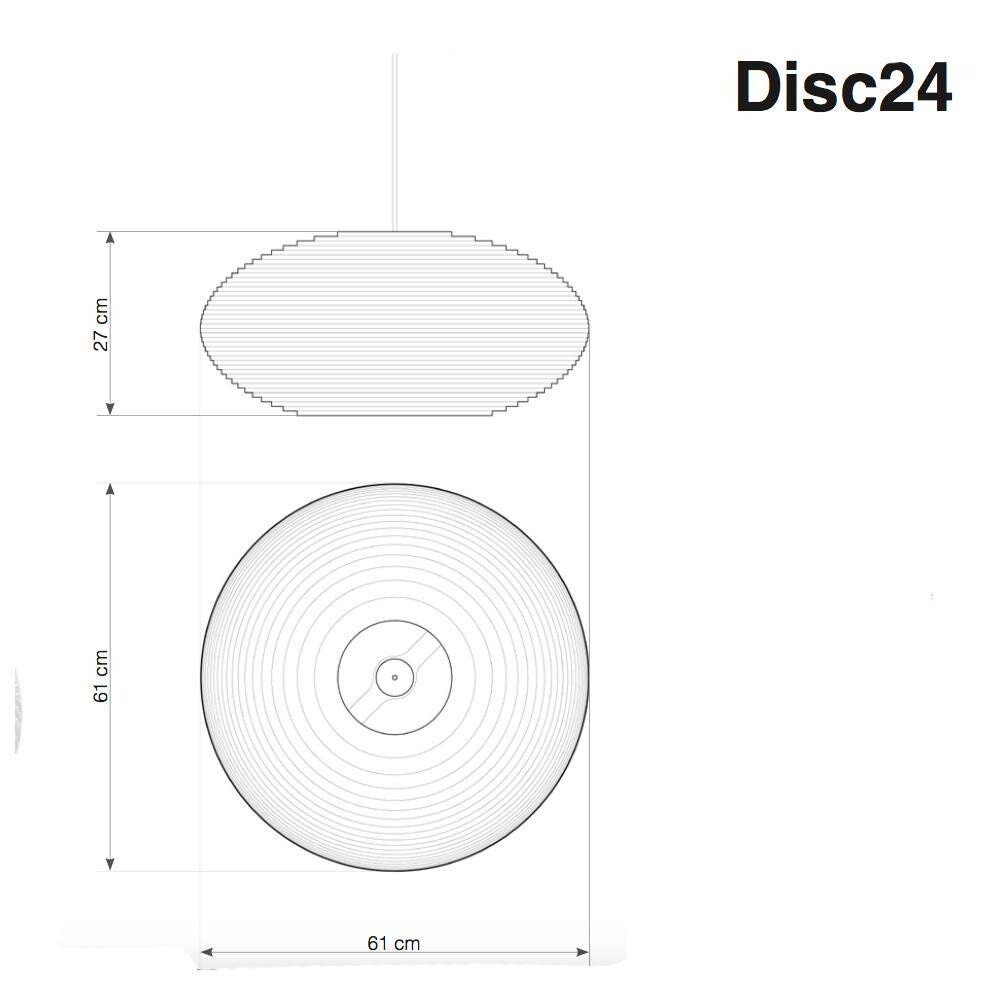 Disc Suspension Lamp White