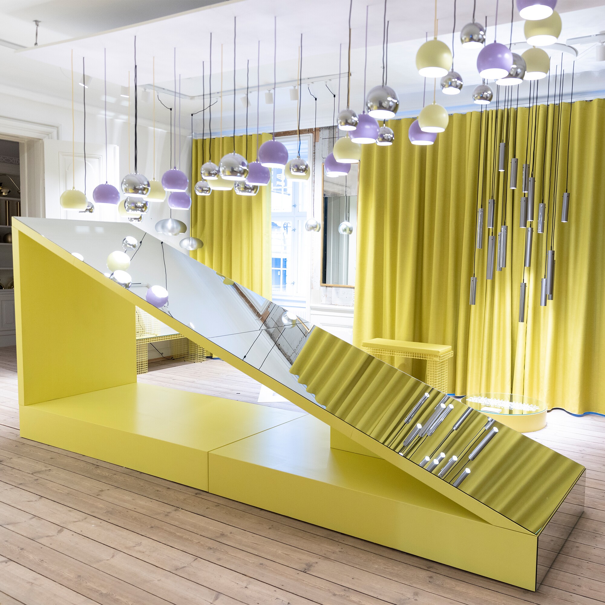 Ball Suspension Lamp Metallic Ø12cm