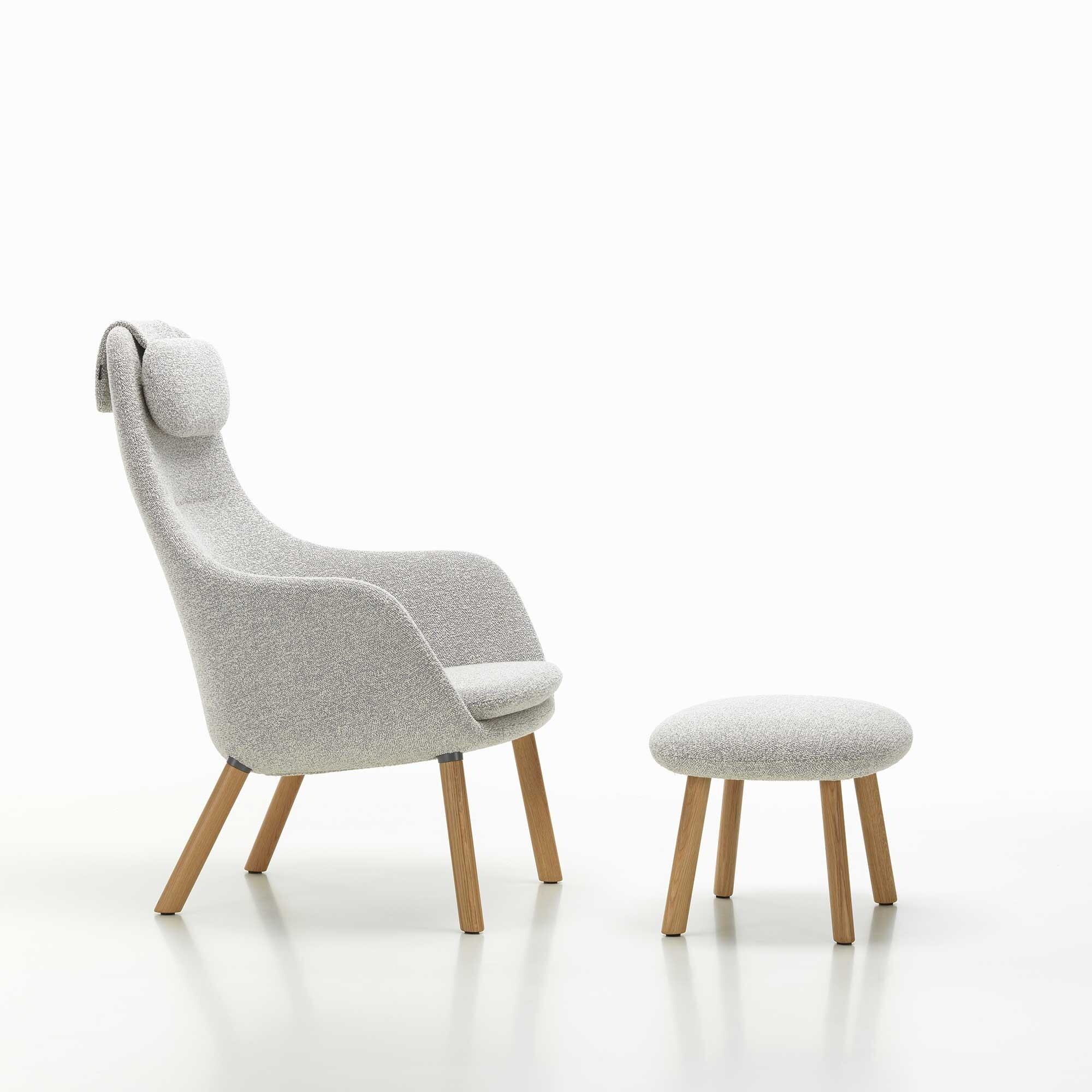 HAL Lounge Lounge Chair & Ottoman Fabric