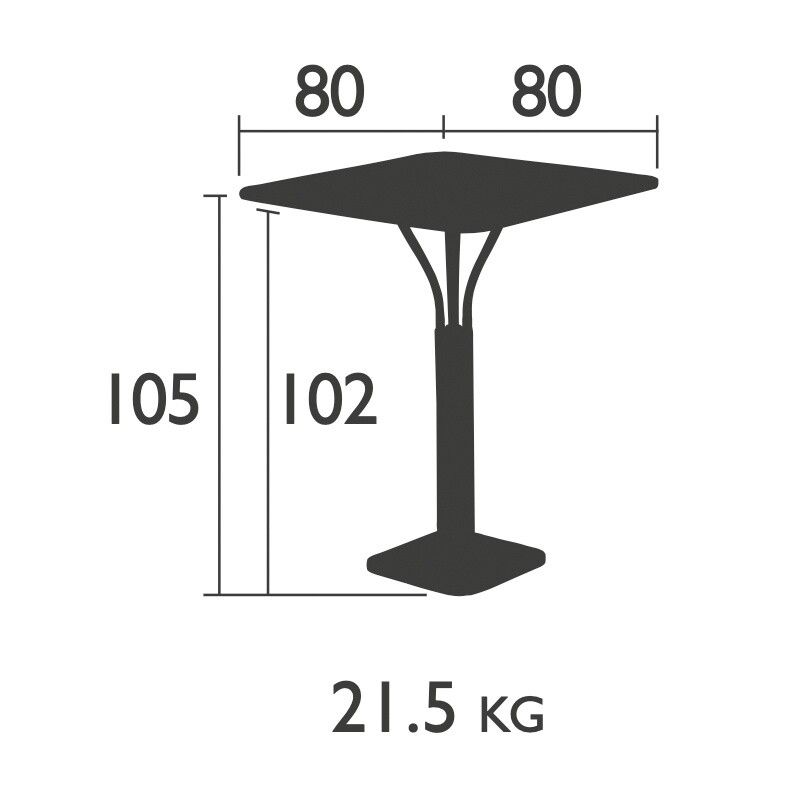 Luxembourg High Garden Table