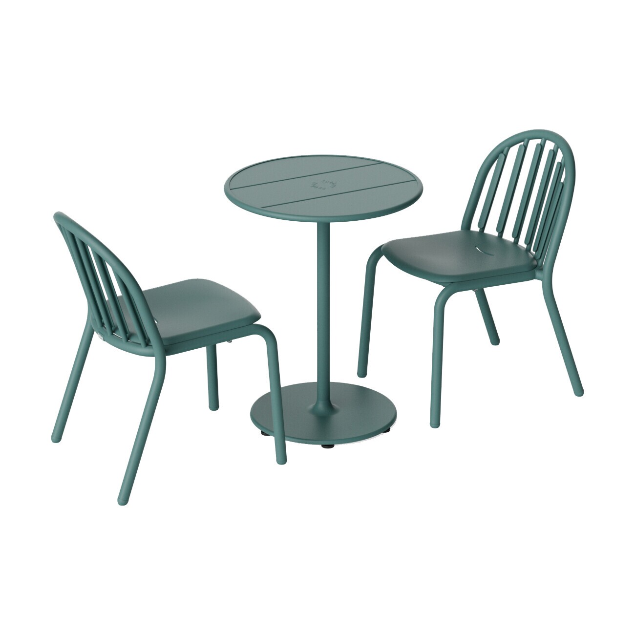 Exclusive Edition Fred's Set Garden Table Ø 60cm + 2 Garden Chairs