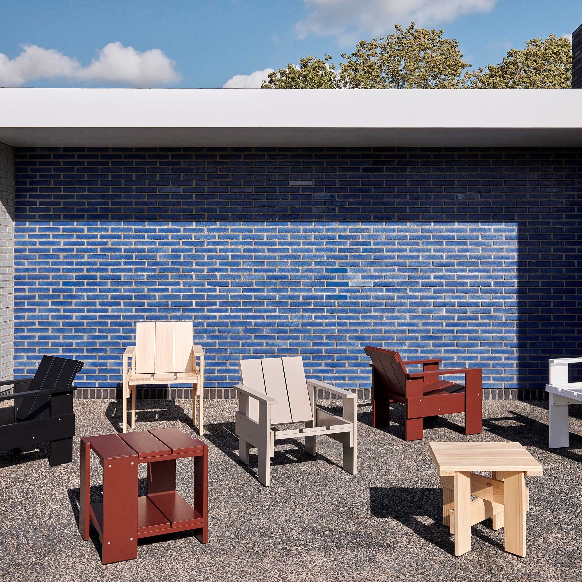 Crate Garden Side Table 45cm