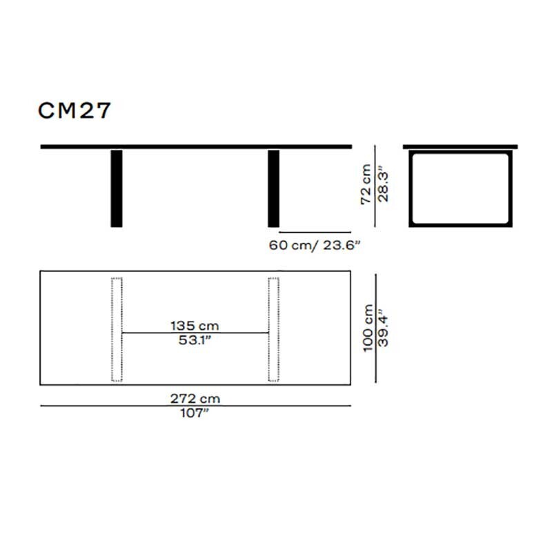 Anniversary Edition 2022 Essay™ CM27 Table 272x100x72cm