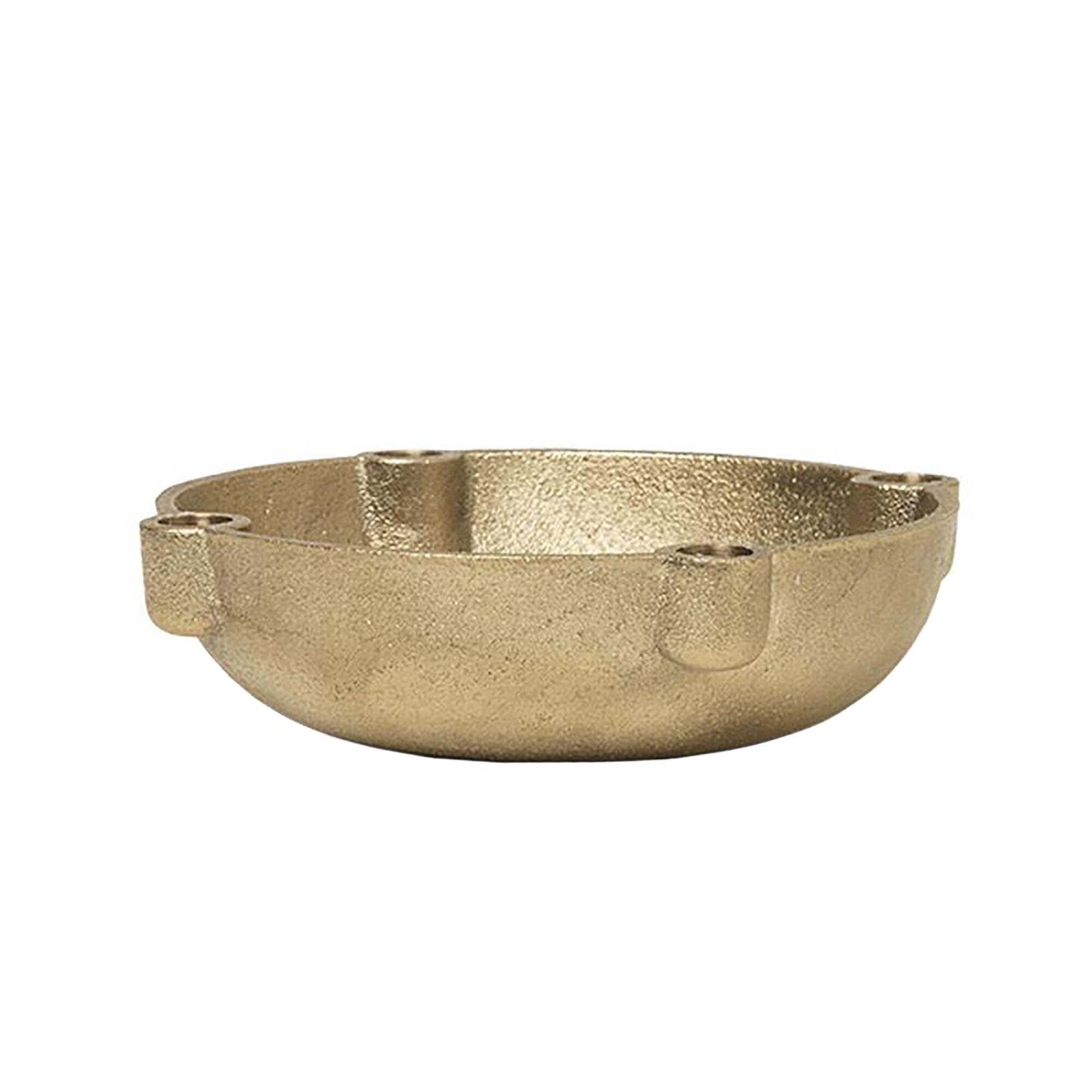 Bowl Candle Holder Brass S