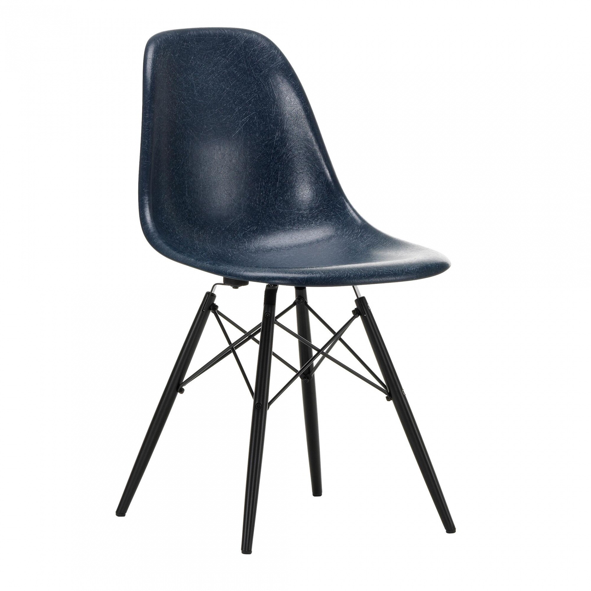 Eames Fiberglass Side Chair DSW Black Maple