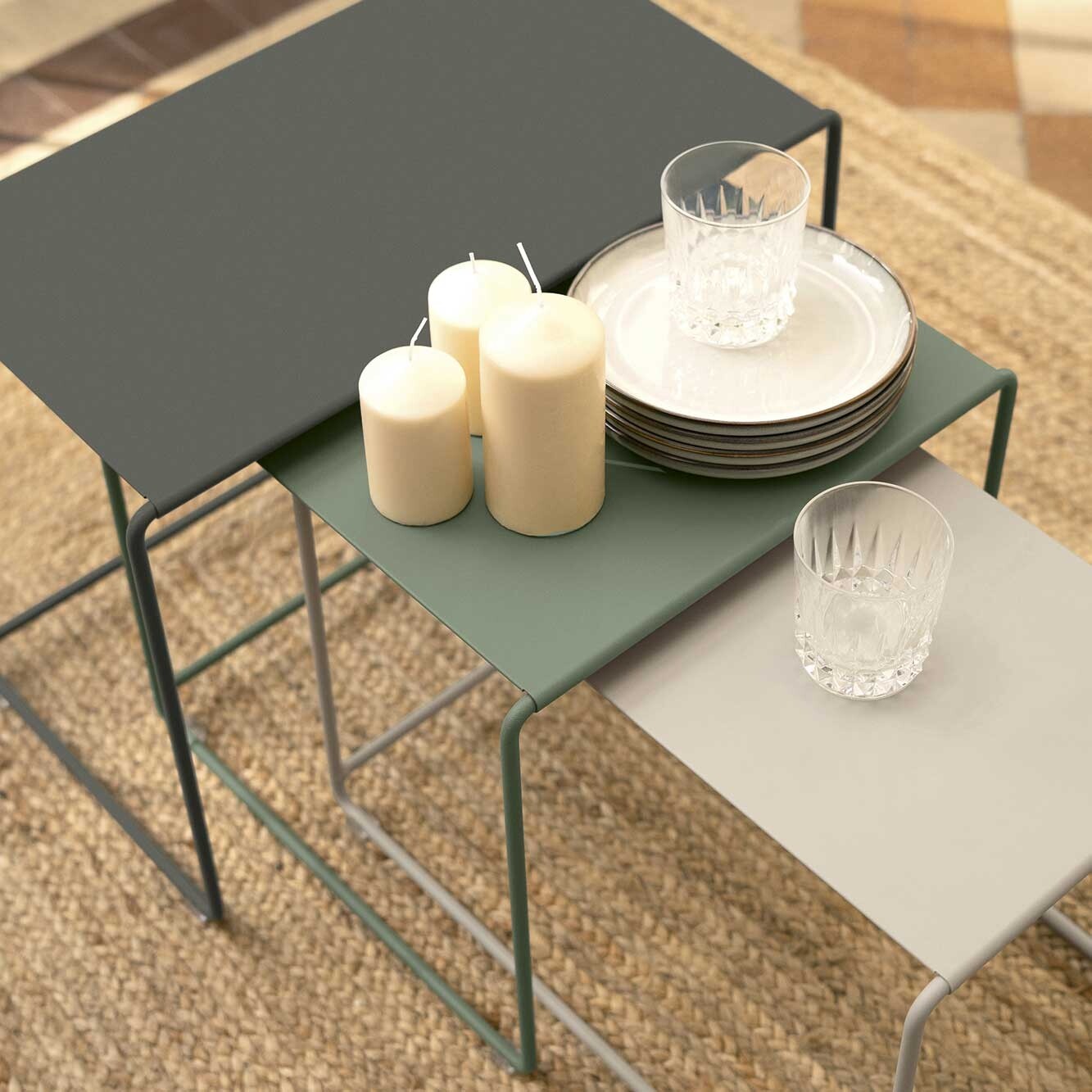 Oulala Outdoor Side Table Set of 3