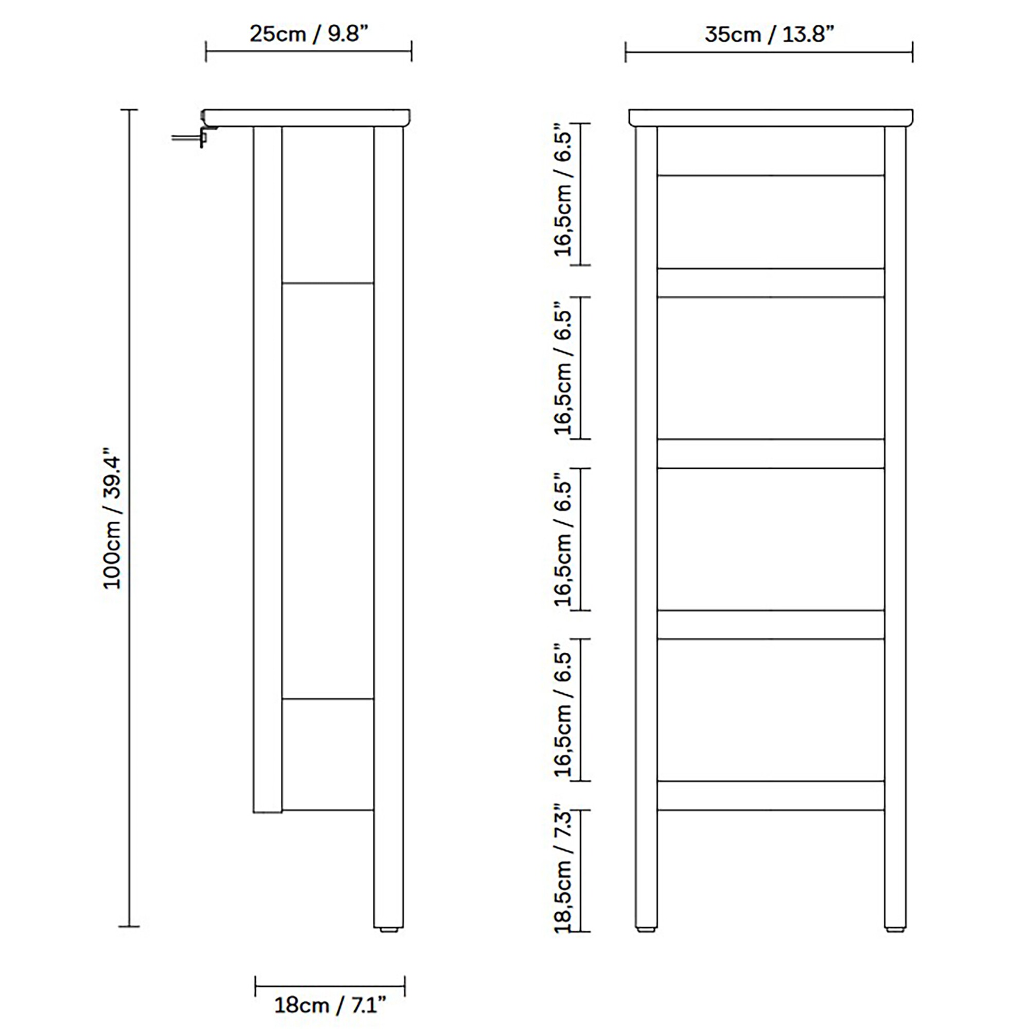 A Line Shoe Rack 35cm