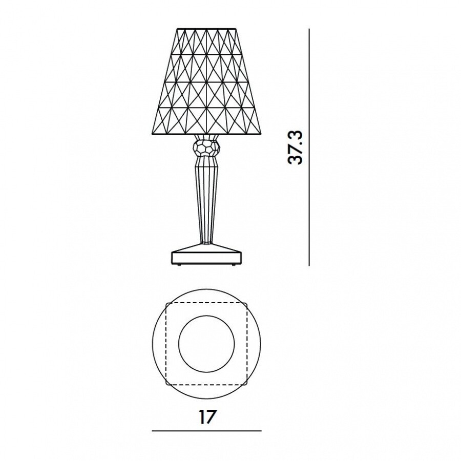 Big Battery LED Table Lamp