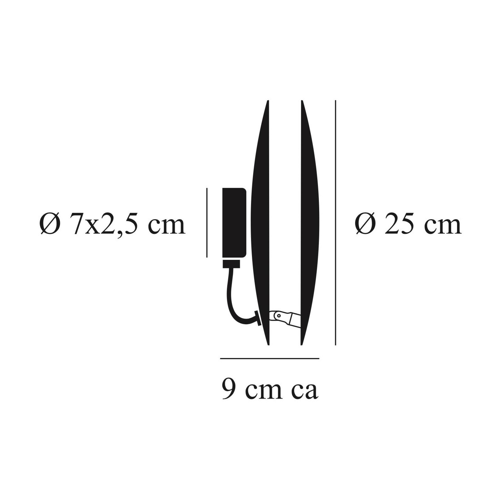 Lederam W 25 LED Wall Lamp
