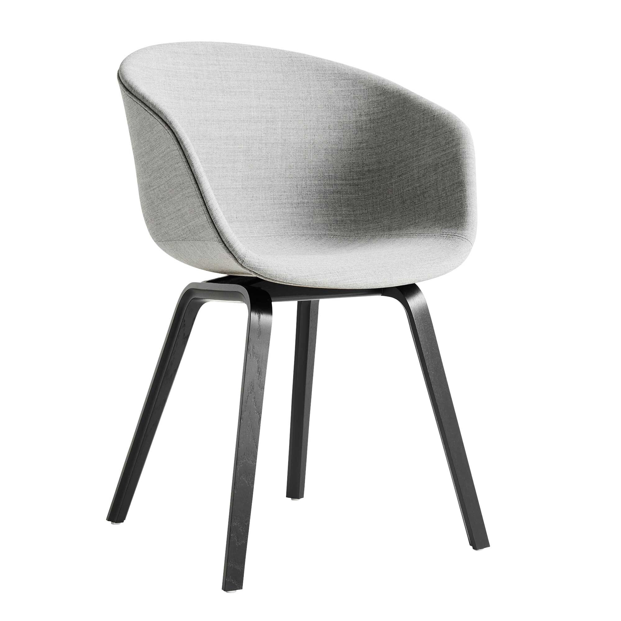 About a Chair AAC 23 Armchair Upholstered Black Oak Base