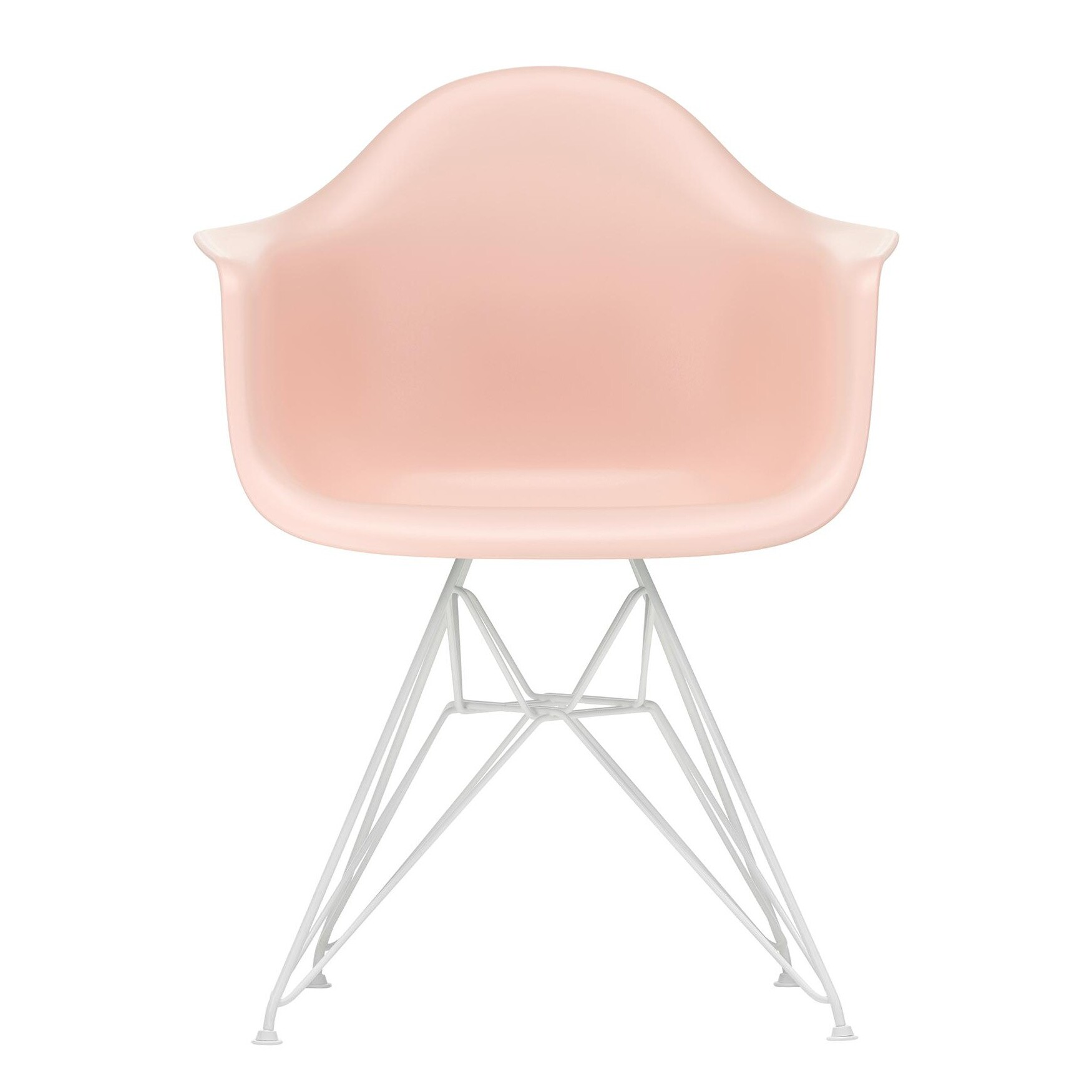 Eames Plastic Armchair DAR RE White Base