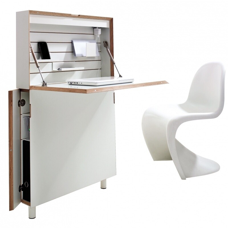 Flatmate Wall Secretary with Birch Edge